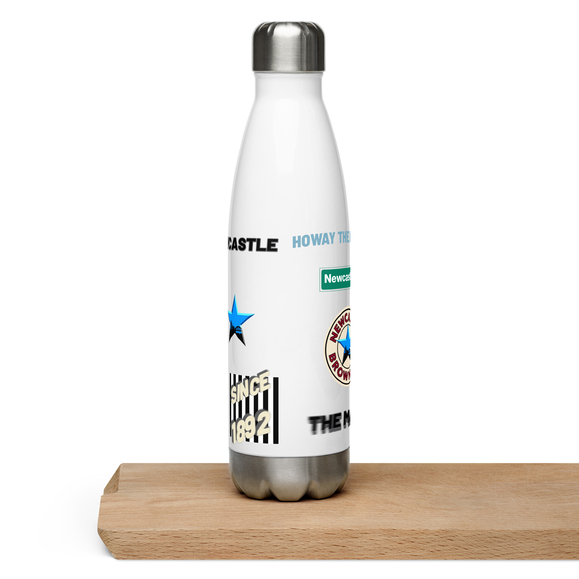 Newcastle Magpies Stainless Steel Water Bottle | Magpies Fan Bottle - Image 6