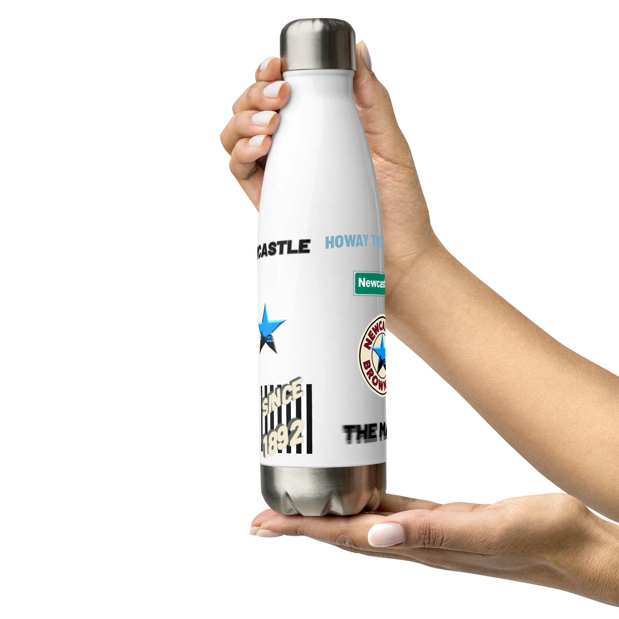 Newcastle Magpies Stainless Steel Water Bottle | Magpies Fan Bottle - Image 8