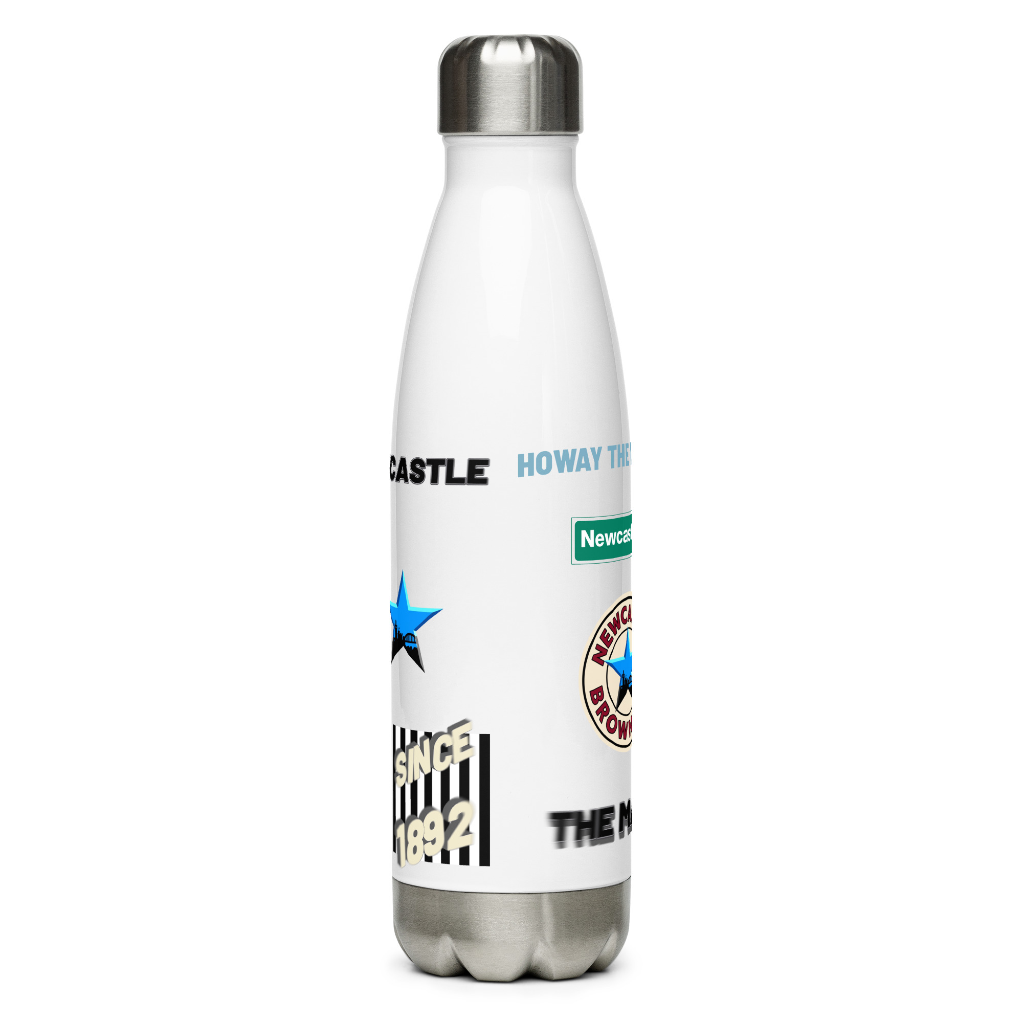 Newcastle Magpies Stainless Steel Water Bottle | Magpies Fan Bottle - Image 14