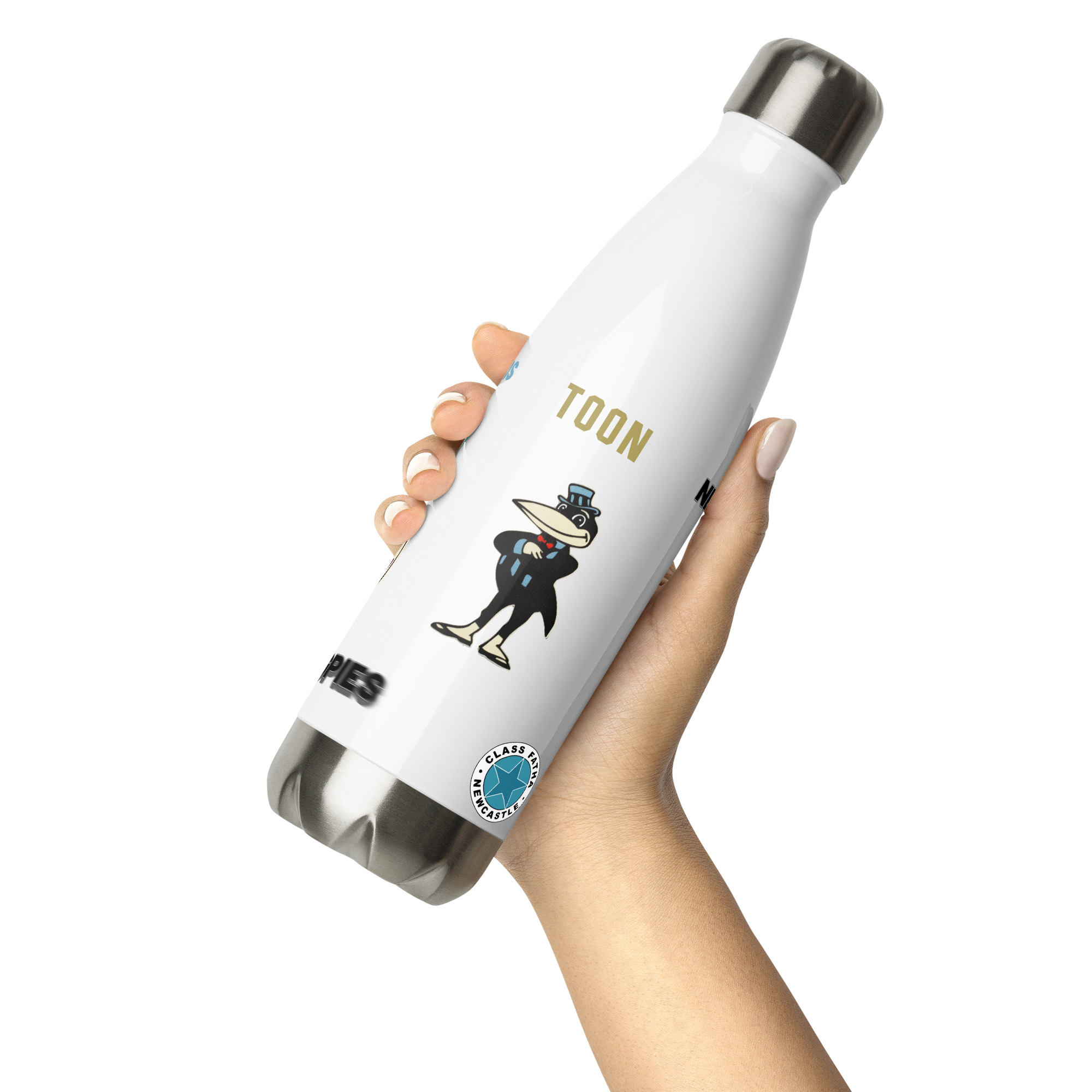 Newcastle Magpies Stainless Steel Water Bottle | Magpies Fan Bottle - Image 7