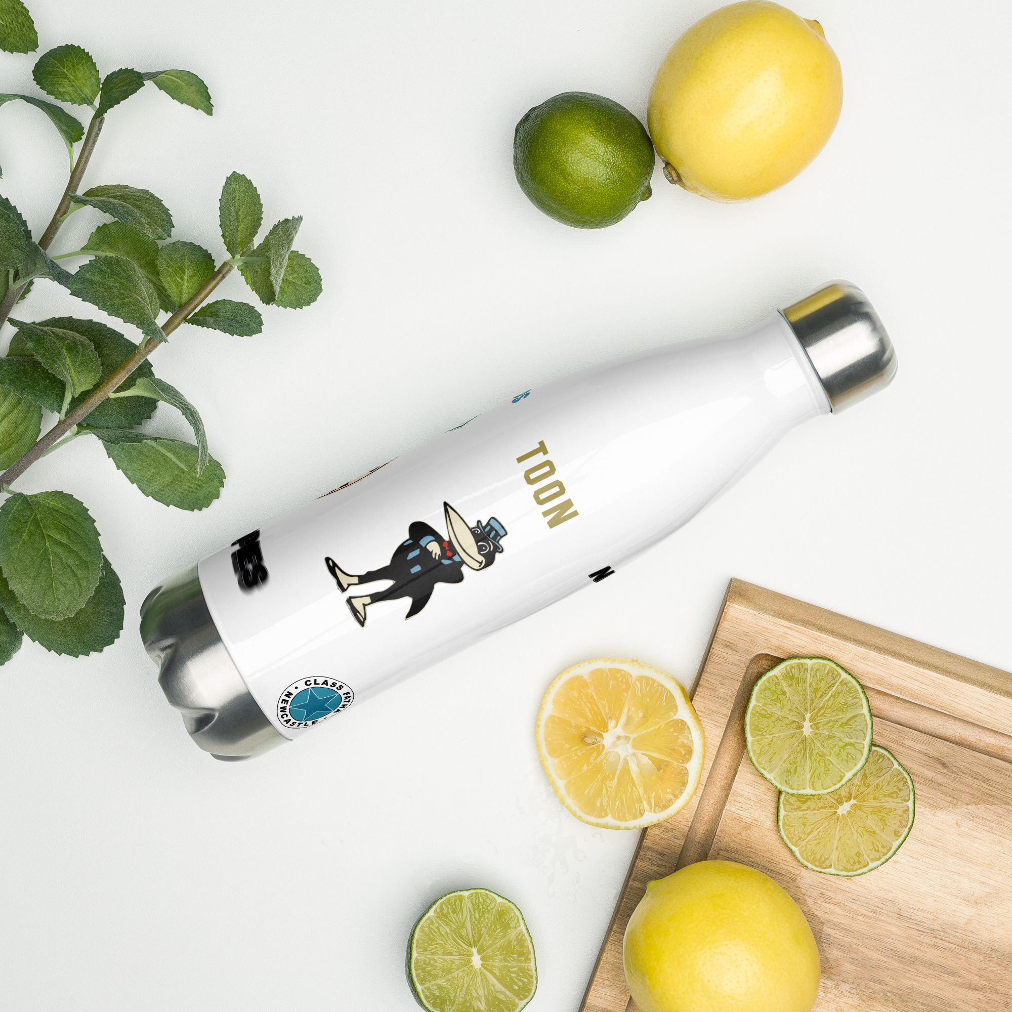 Newcastle Magpies Stainless Steel Water Bottle | Magpies Fan Bottle - Image 9