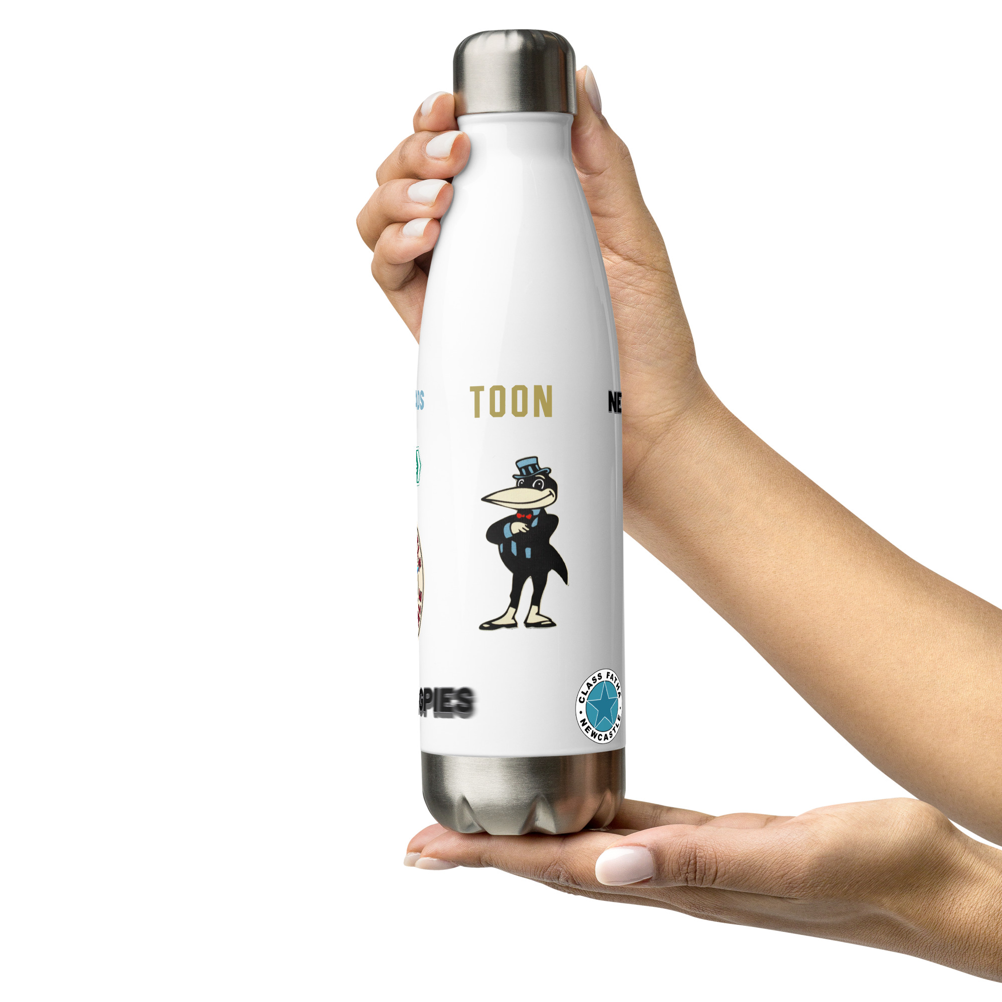 Newcastle Magpies Stainless Steel Water Bottle | Magpies Fan Bottle - Image 10