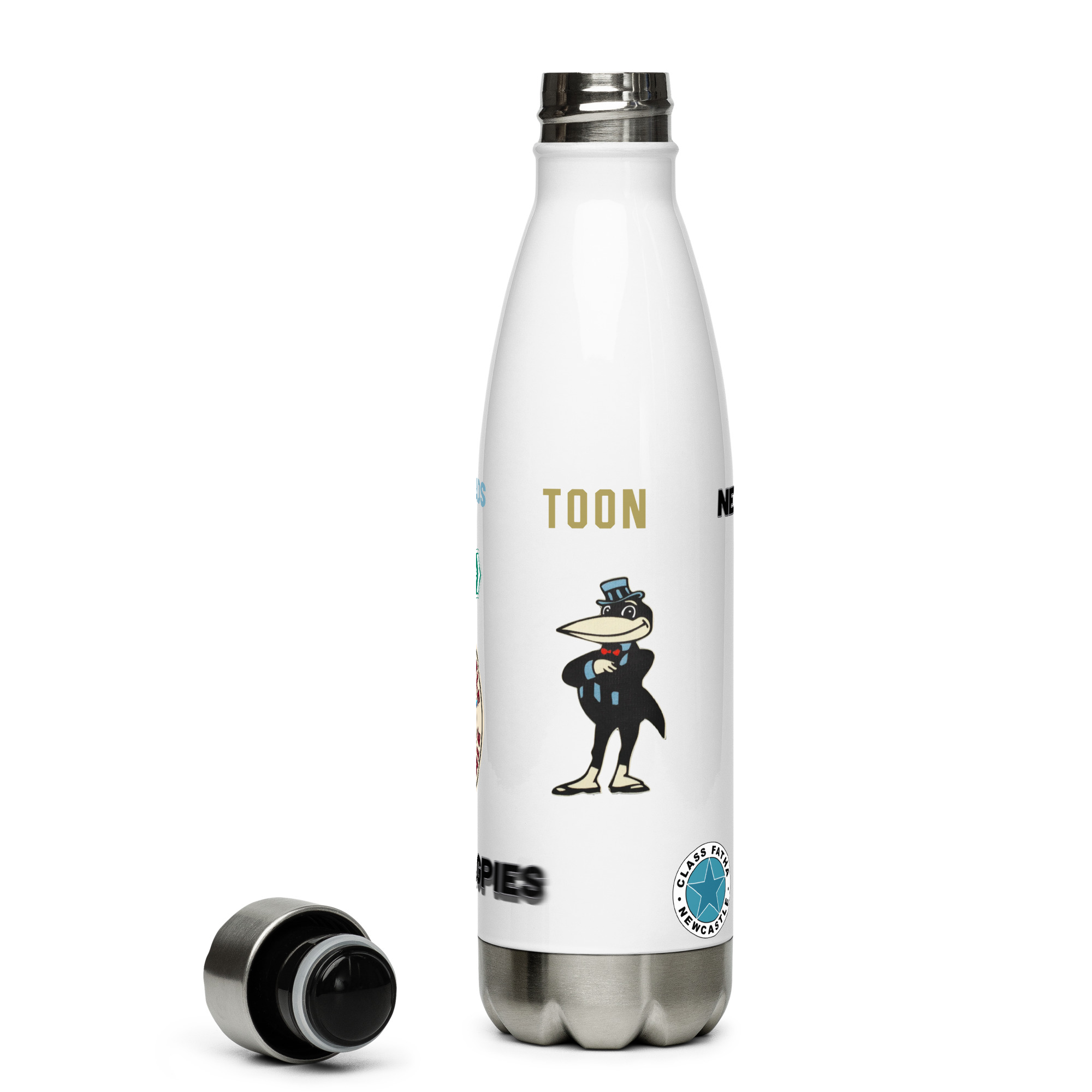 Newcastle Magpies Stainless Steel Water Bottle | Magpies Fan Bottle - Image 11