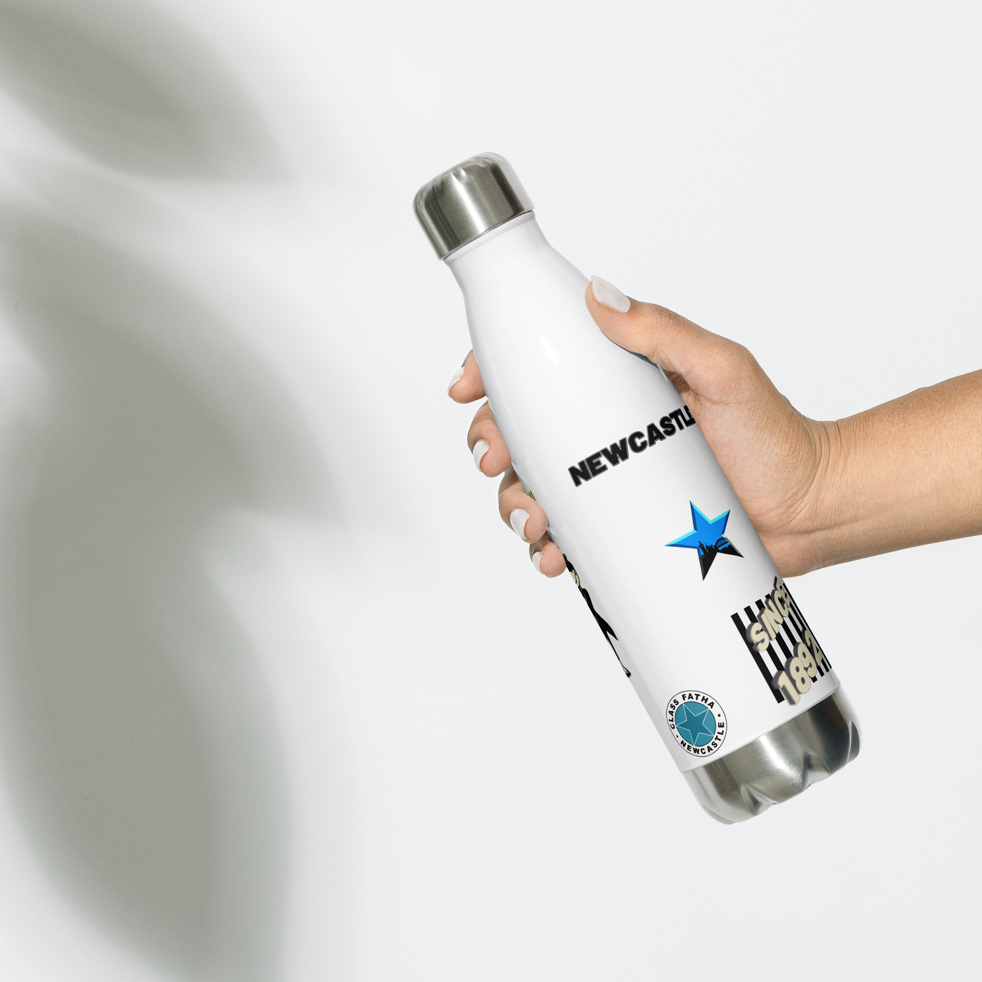 Newcastle Magpies Stainless Steel Water Bottle | Magpies Fan Bottle - Image 5