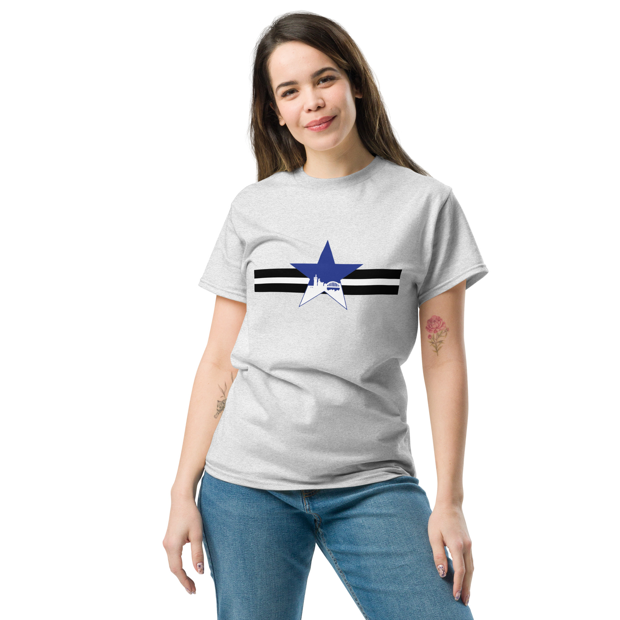 Newcastle Blue Star Shirt | Newcastle Magpies Fan T-Shirt | Newcastle United Gift For Fans - Image 14