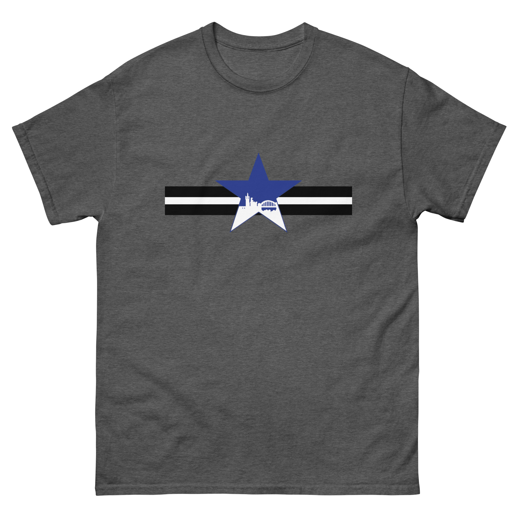 Newcastle Blue Star Shirt | Newcastle Magpies Fan T-Shirt | Newcastle United Gift For Fans