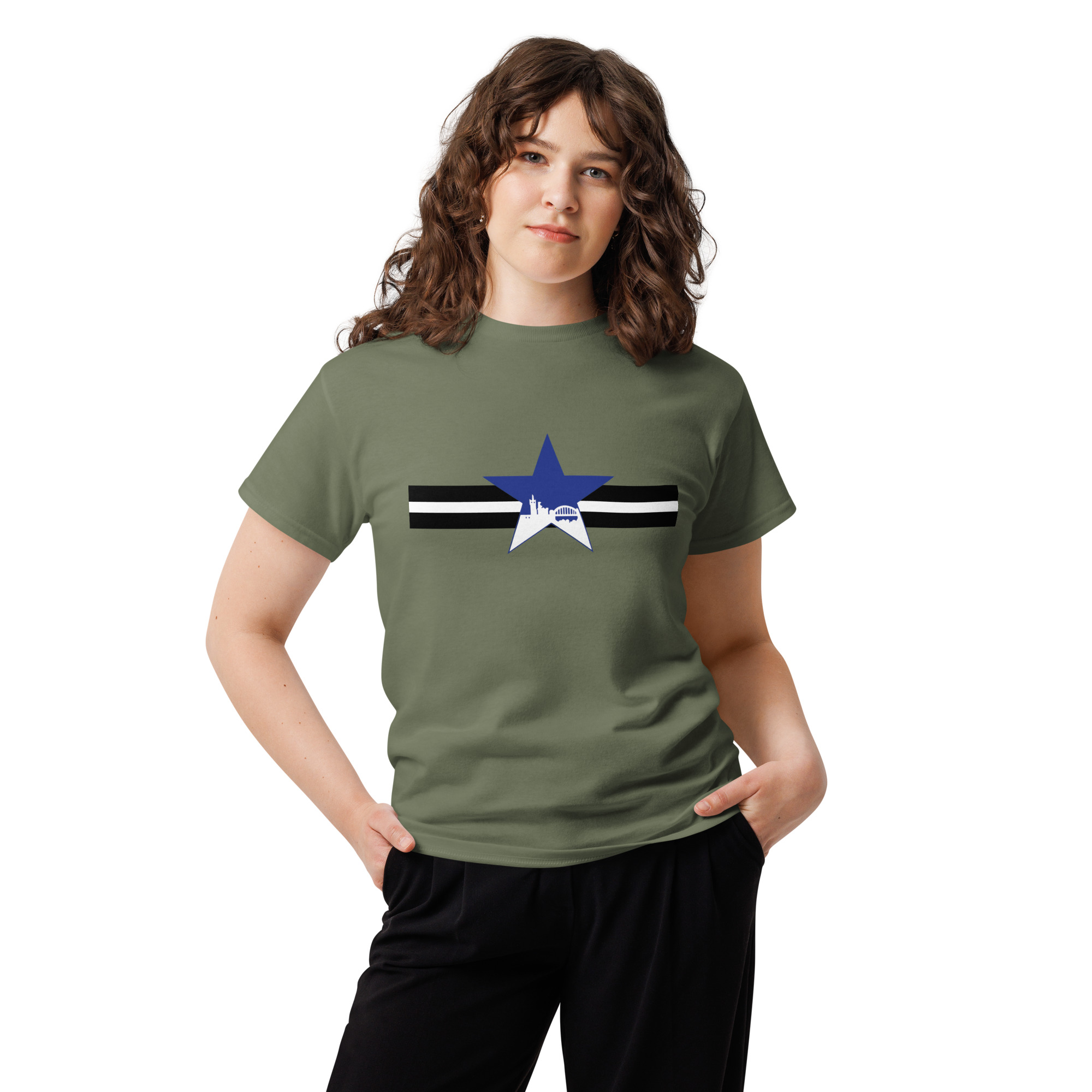 Newcastle Blue Star Shirt | Newcastle Magpies Fan T-Shirt | Newcastle United Gift For Fans - Image 3