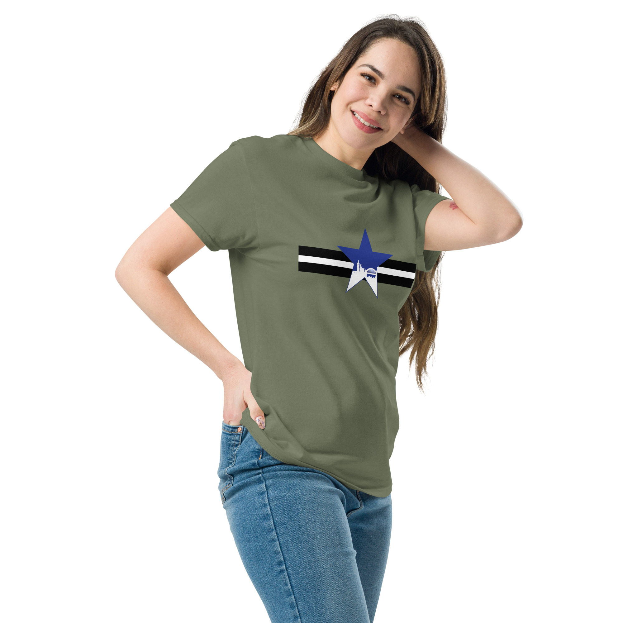 Newcastle Blue Star Shirt | Newcastle Magpies Fan T-Shirt | Newcastle United Gift For Fans - Image 5