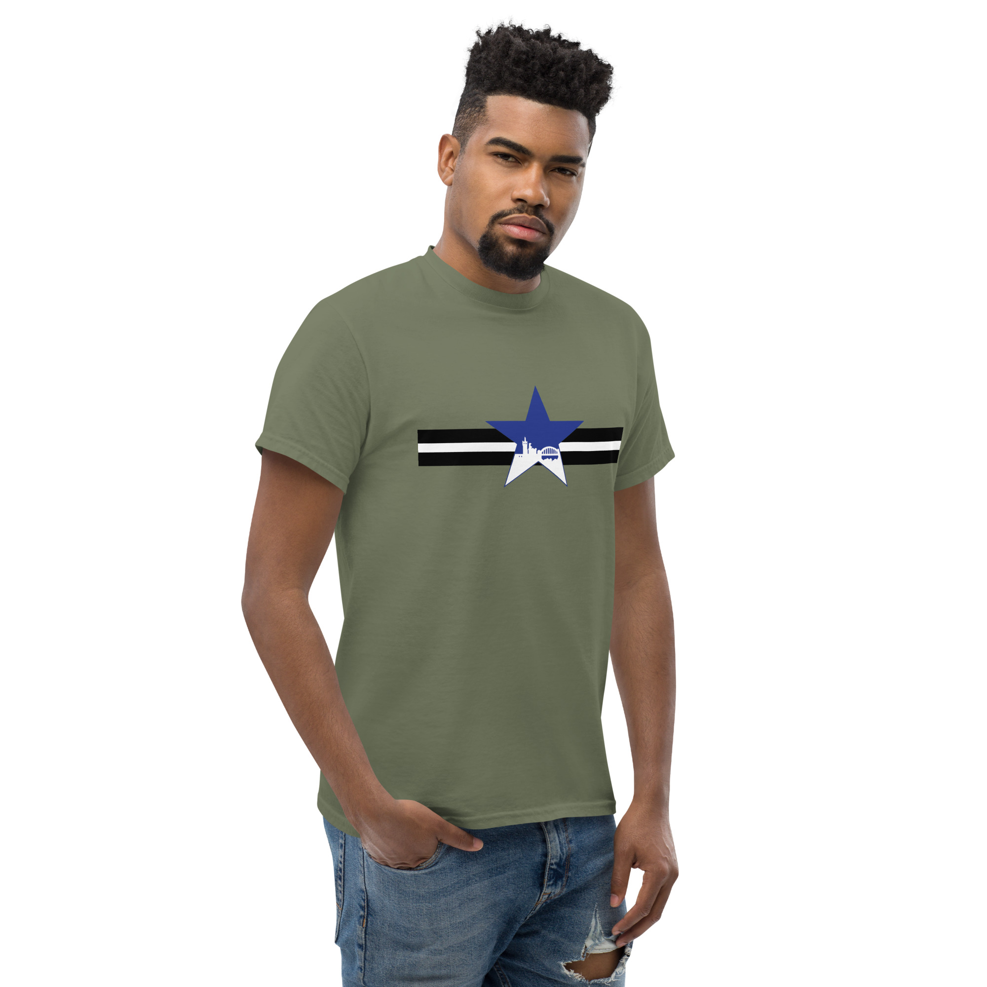 Newcastle Blue Star Shirt | Newcastle Magpies Fan T-Shirt | Newcastle United Gift For Fans - Image 4