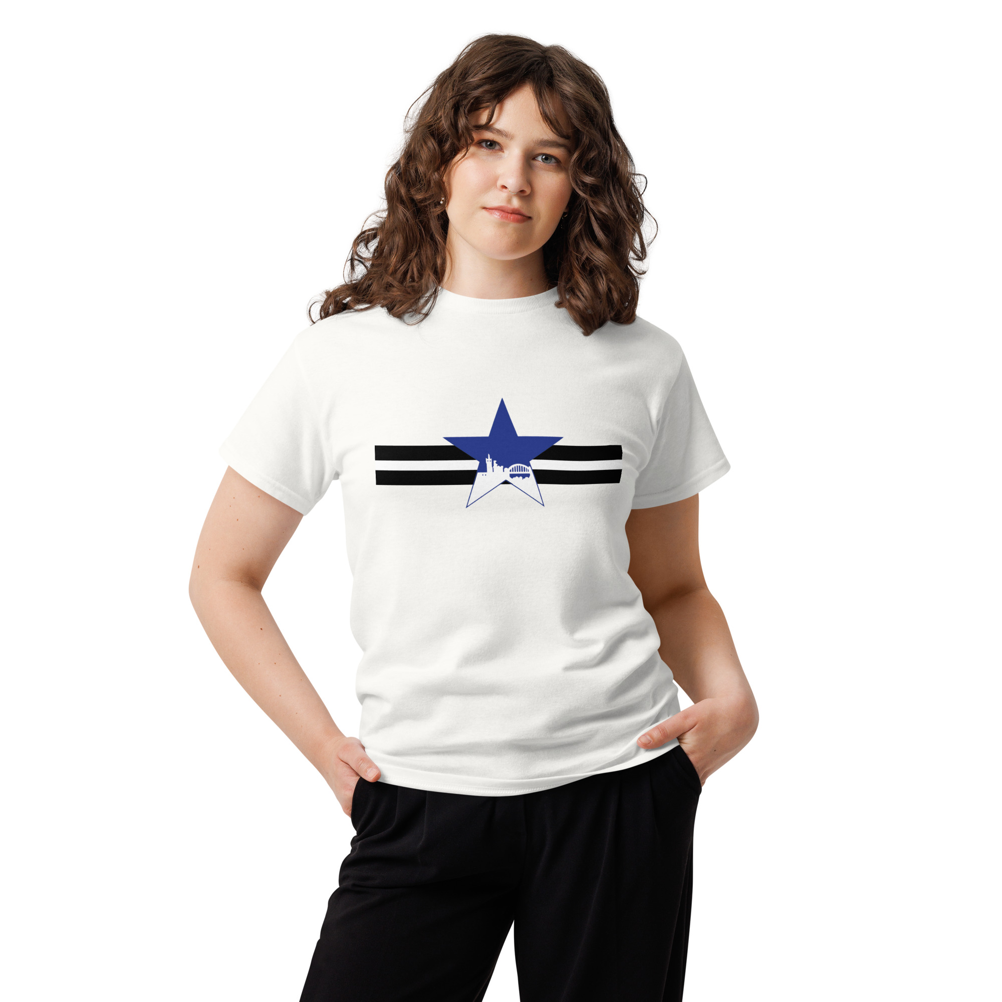 Newcastle Blue Star Shirt | Newcastle Magpies Fan T-Shirt | Newcastle United Gift For Fans - Image 15