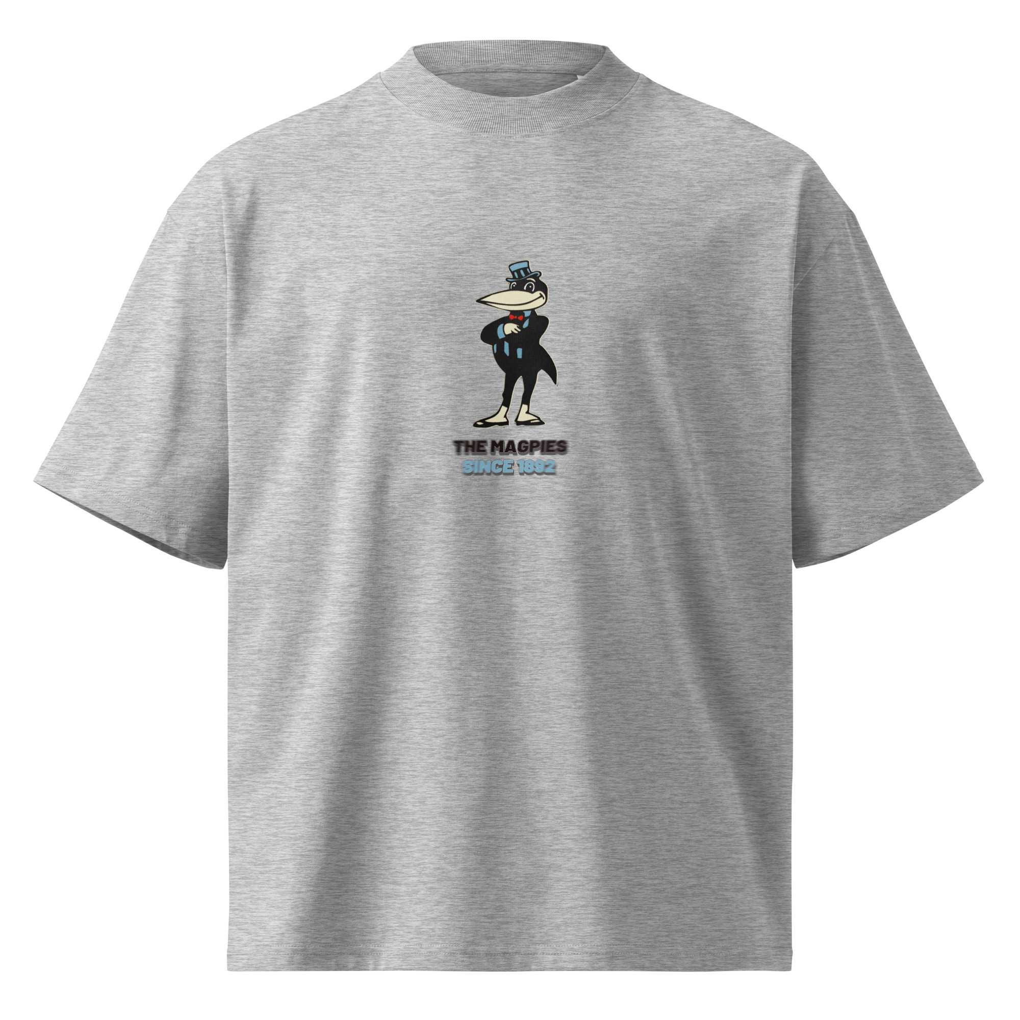 Newcastle Magpies Howay The Lads Unisex Organic Oversized High Neck T-Shirt - Image 16