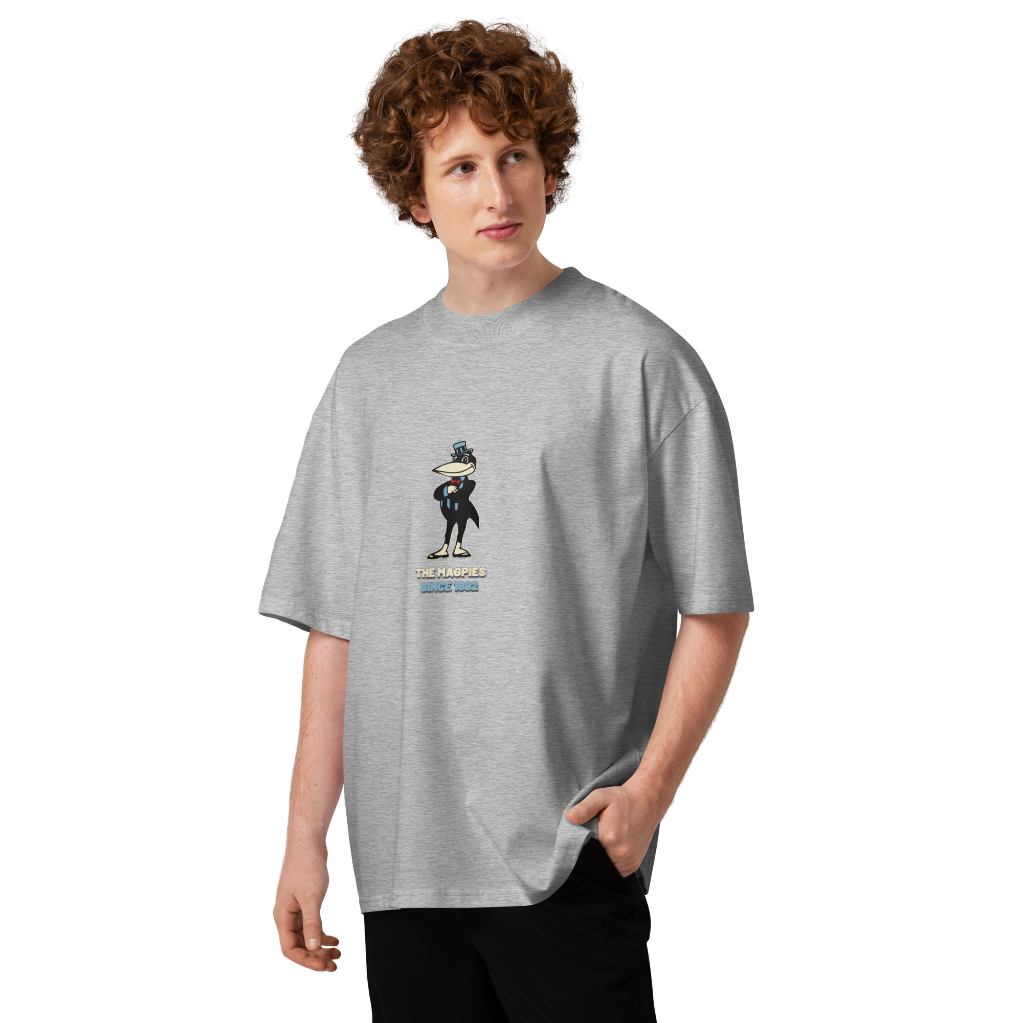 Newcastle Magpies Howay The Lads Unisex Organic Oversized High Neck T-Shirt - Image 18