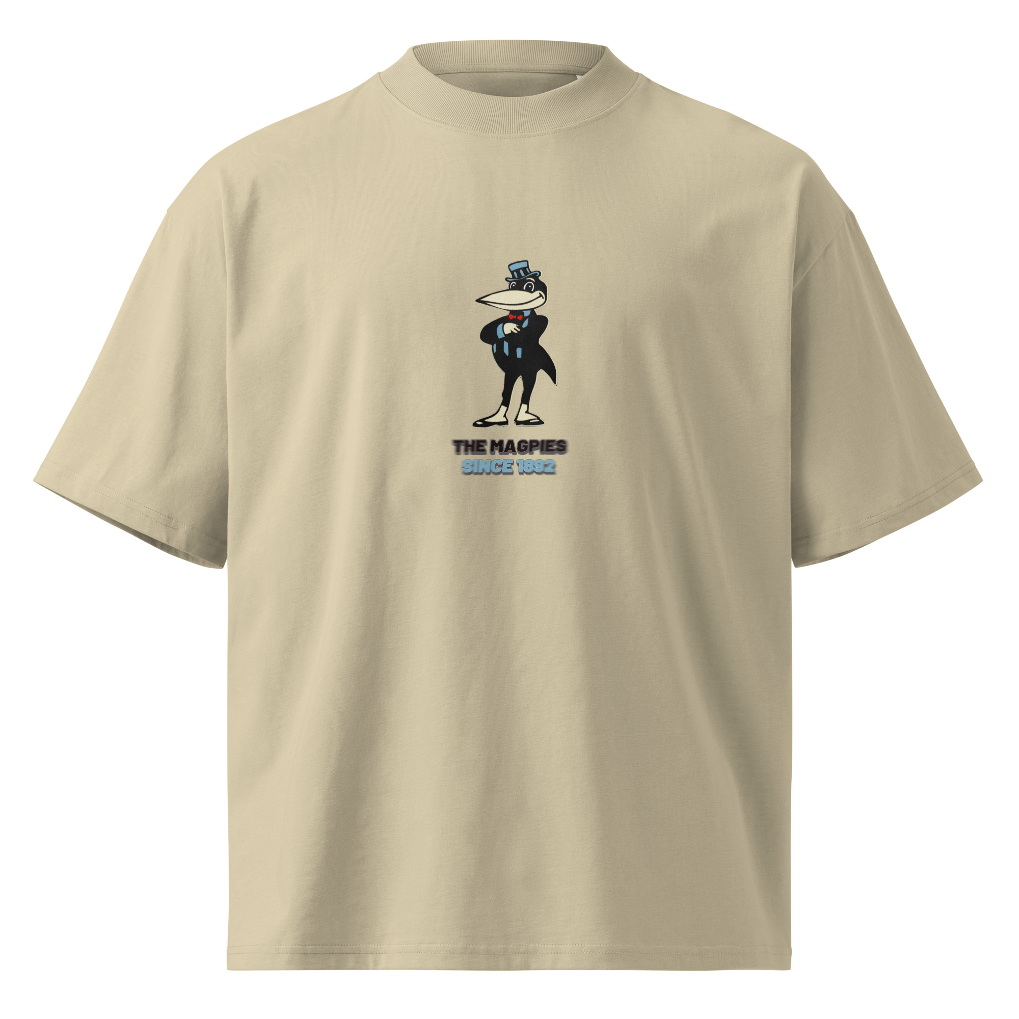 Newcastle Magpies Howay The Lads Unisex Organic Oversized High Neck T-Shirt - Image 20