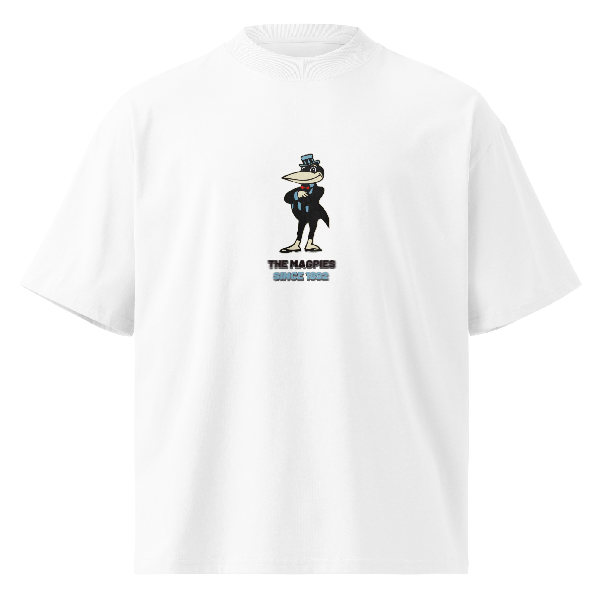 Newcastle Magpies Howay The Lads Unisex Organic Oversized High Neck T-Shirt - Image 23