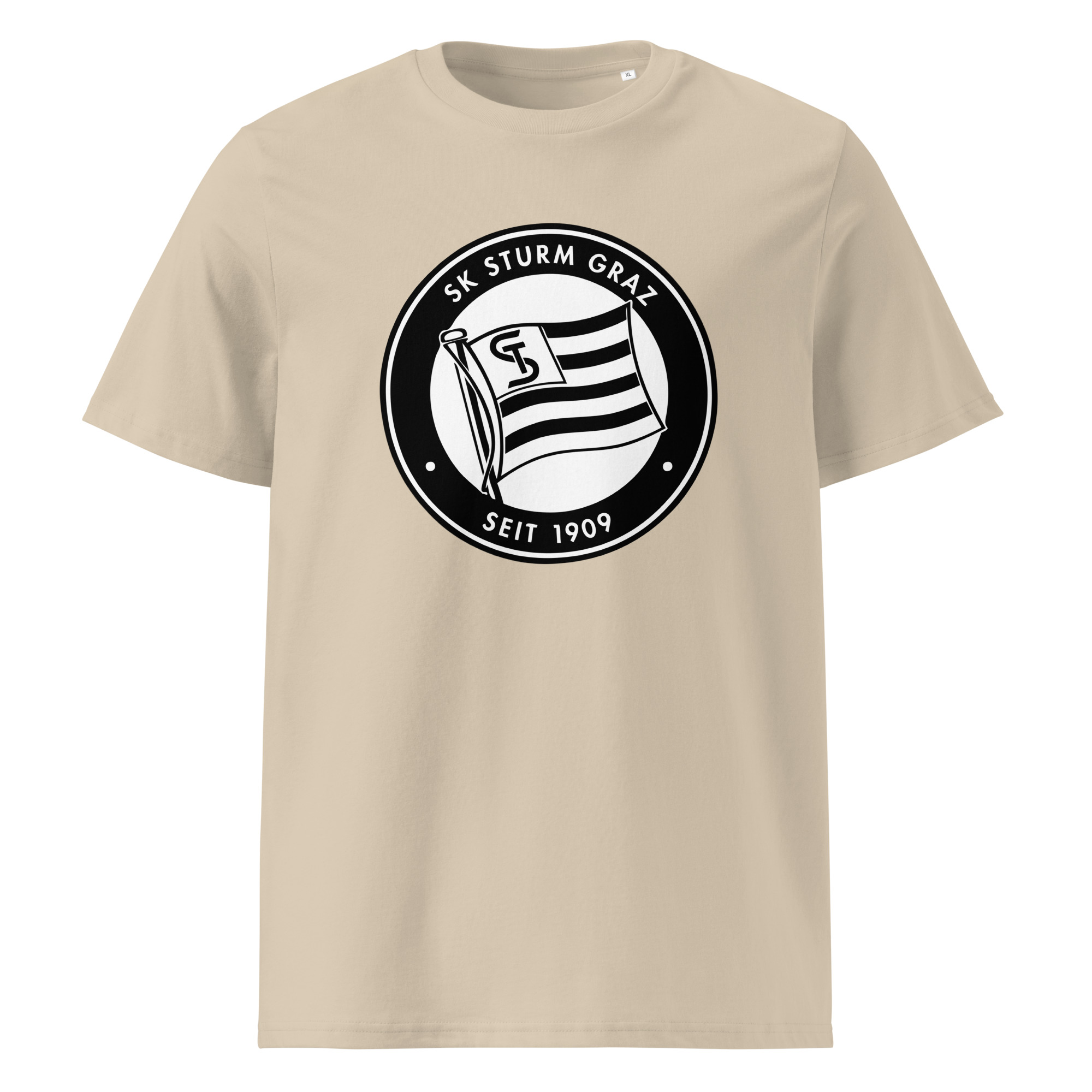SK Sturm Graz Unisex Organic Ribbed Neck T-Shirt | Sturm Graz Fan Tee - Image 7