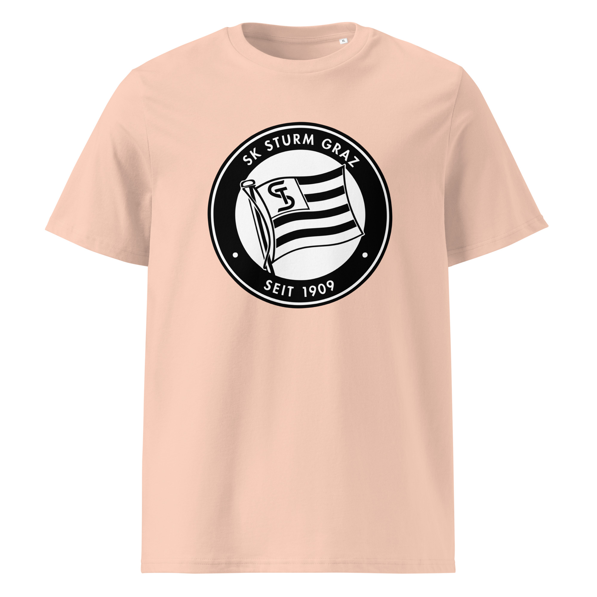 SK Sturm Graz Unisex Organic Ribbed Neck T-Shirt | Sturm Graz Fan Tee - Image 9