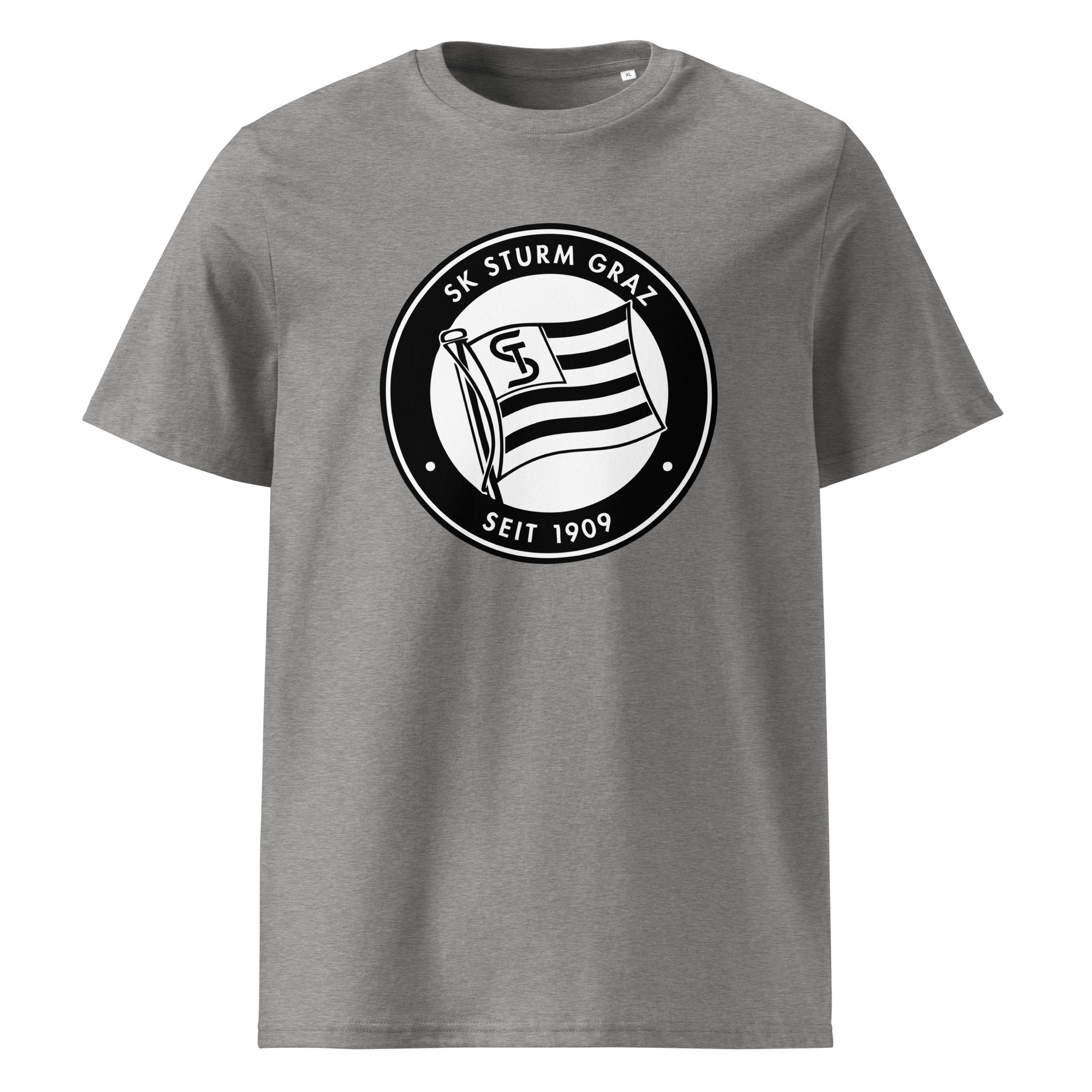 SK Sturm Graz Unisex Organic Ribbed Neck T-Shirt | Sturm Graz Fan Tee - Image 5