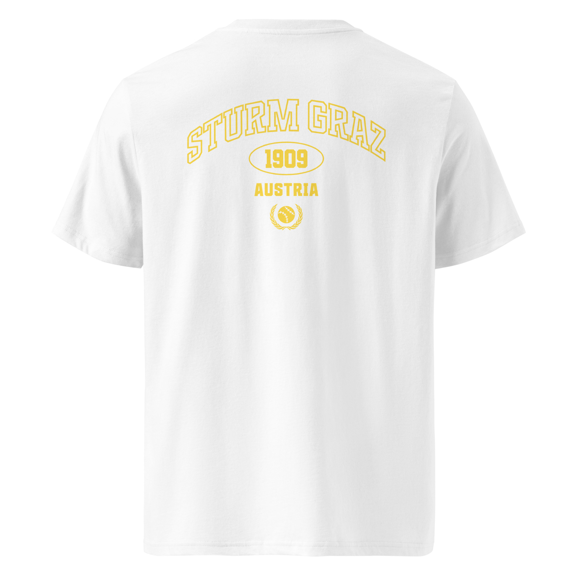 SK Sturm Graz 1909 Austria Unisex Organic Ribbed Neck T-Shirt | Sturm Graz Fan Tee - Image 13