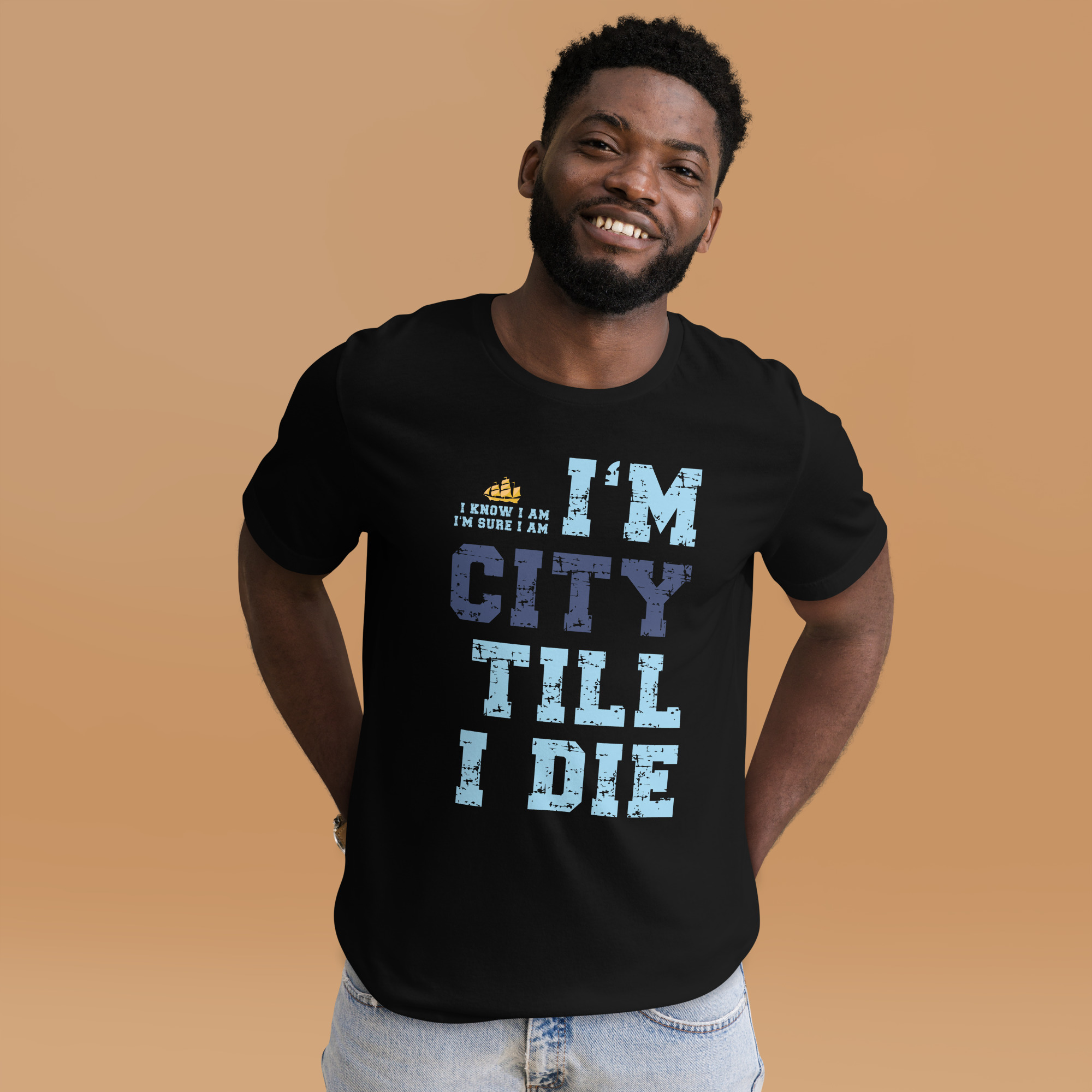 I'm City Till I Die Unisex T-Shirt Manchester City Fan T-Shirt - Image 3