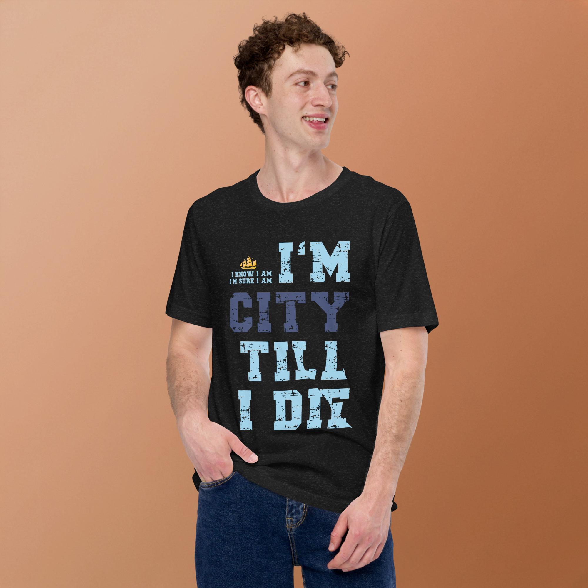 I'm City Till I Die Unisex T-Shirt Manchester City Fan T-Shirt - Image 2