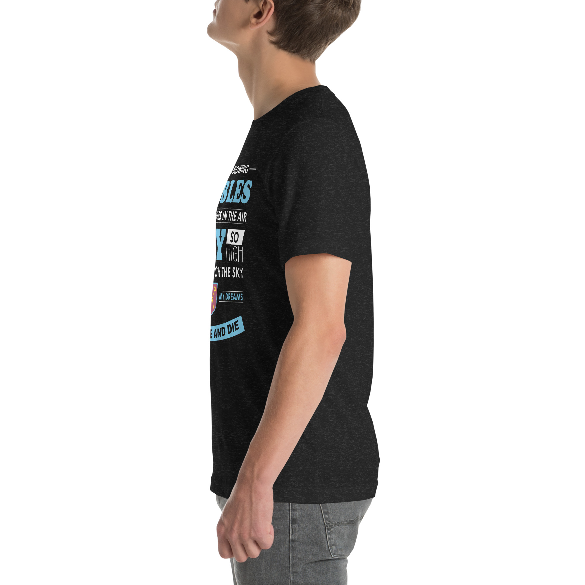 West Ham Forever Blowing Bubbles Unisex T-Shirt - Image 13
