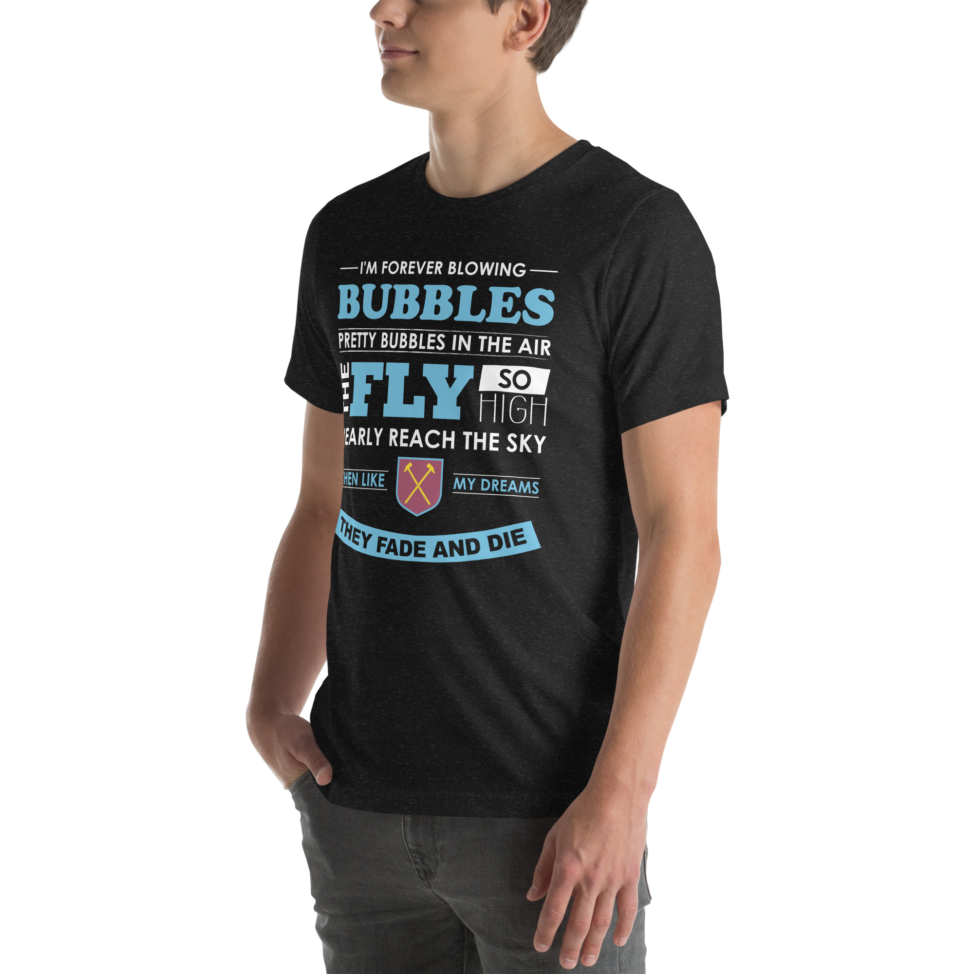 West Ham Forever Blowing Bubbles Unisex T-Shirt - Image 14