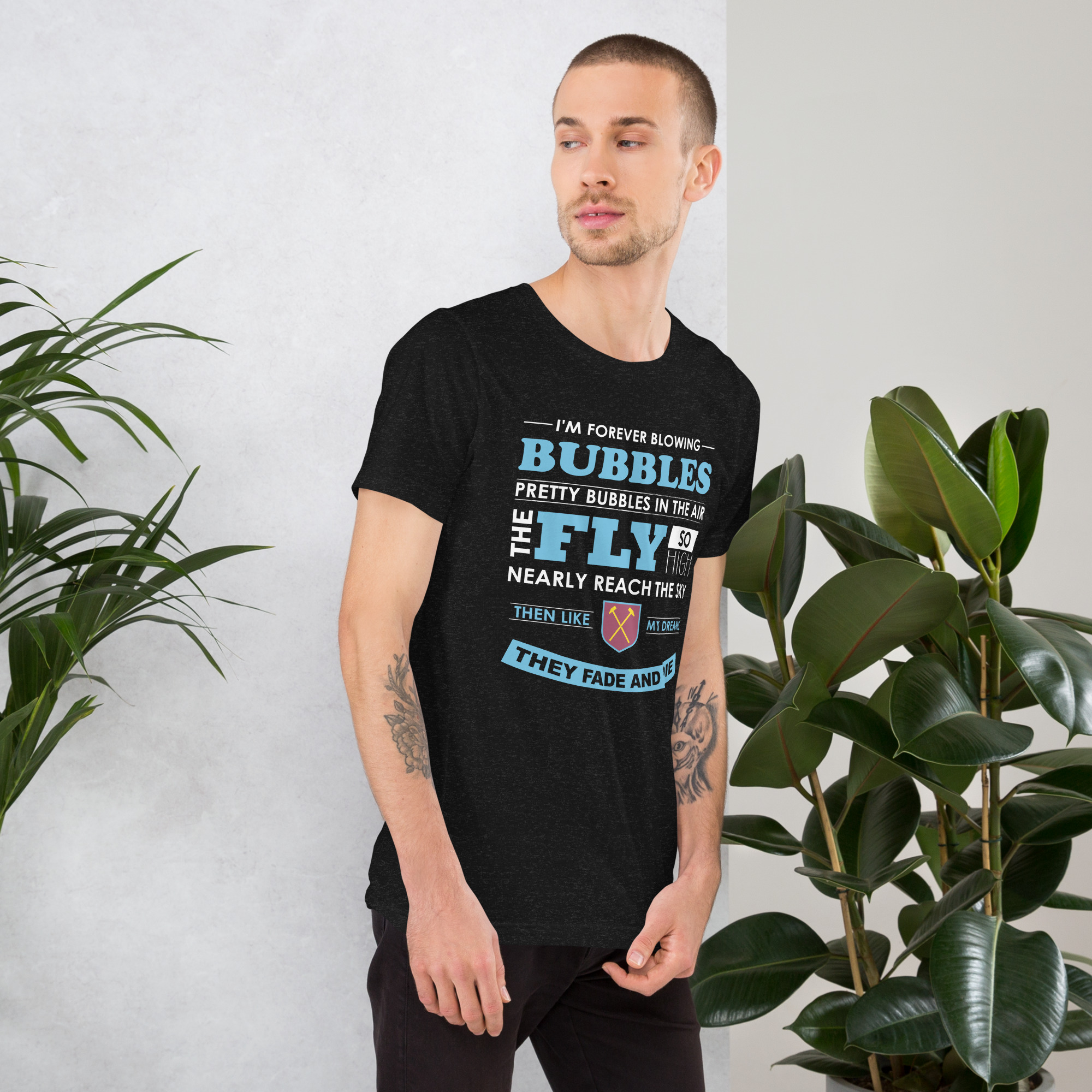 West Ham Forever Blowing Bubbles Unisex T-Shirt - Image 3