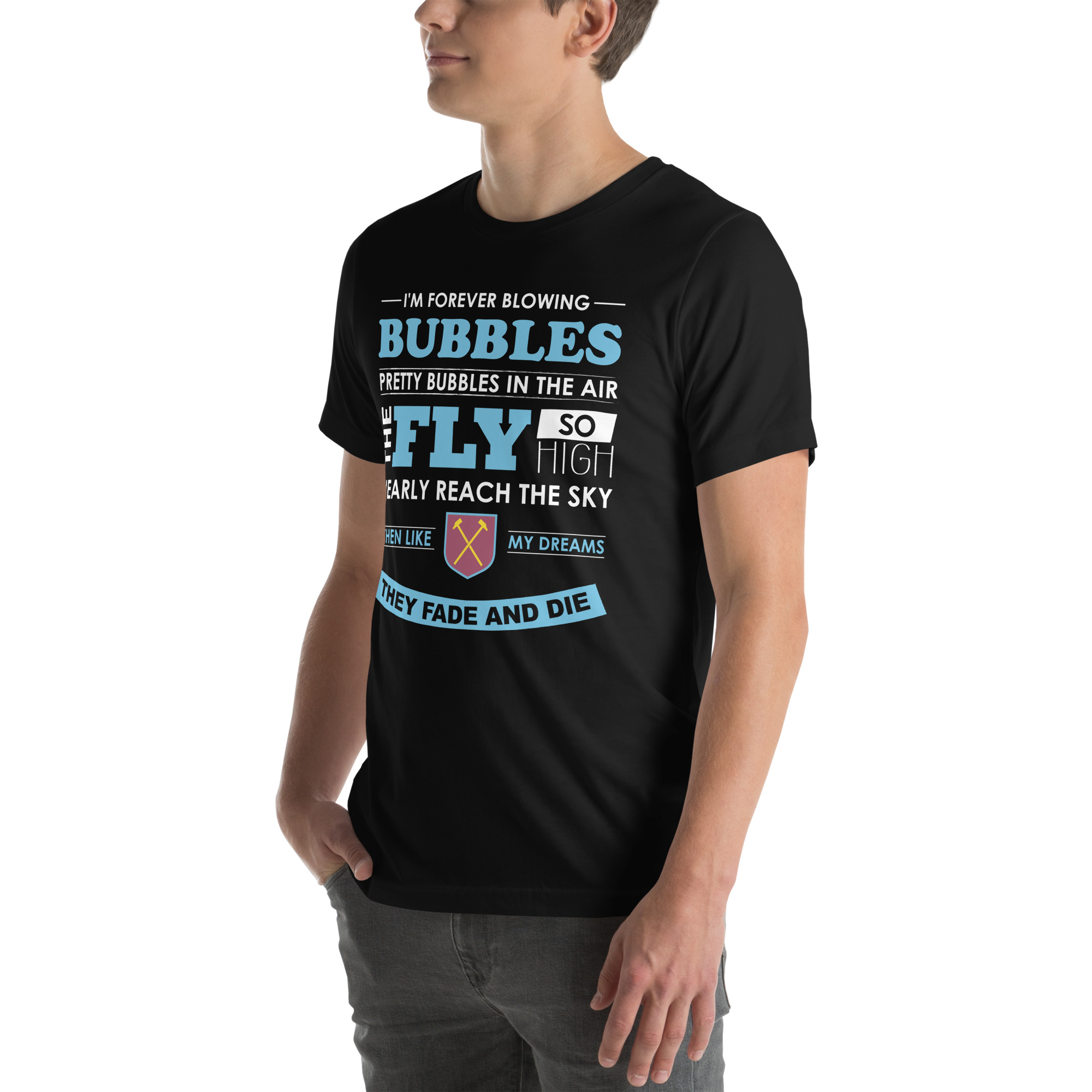 West Ham Forever Blowing Bubbles Unisex T-Shirt - Image 20
