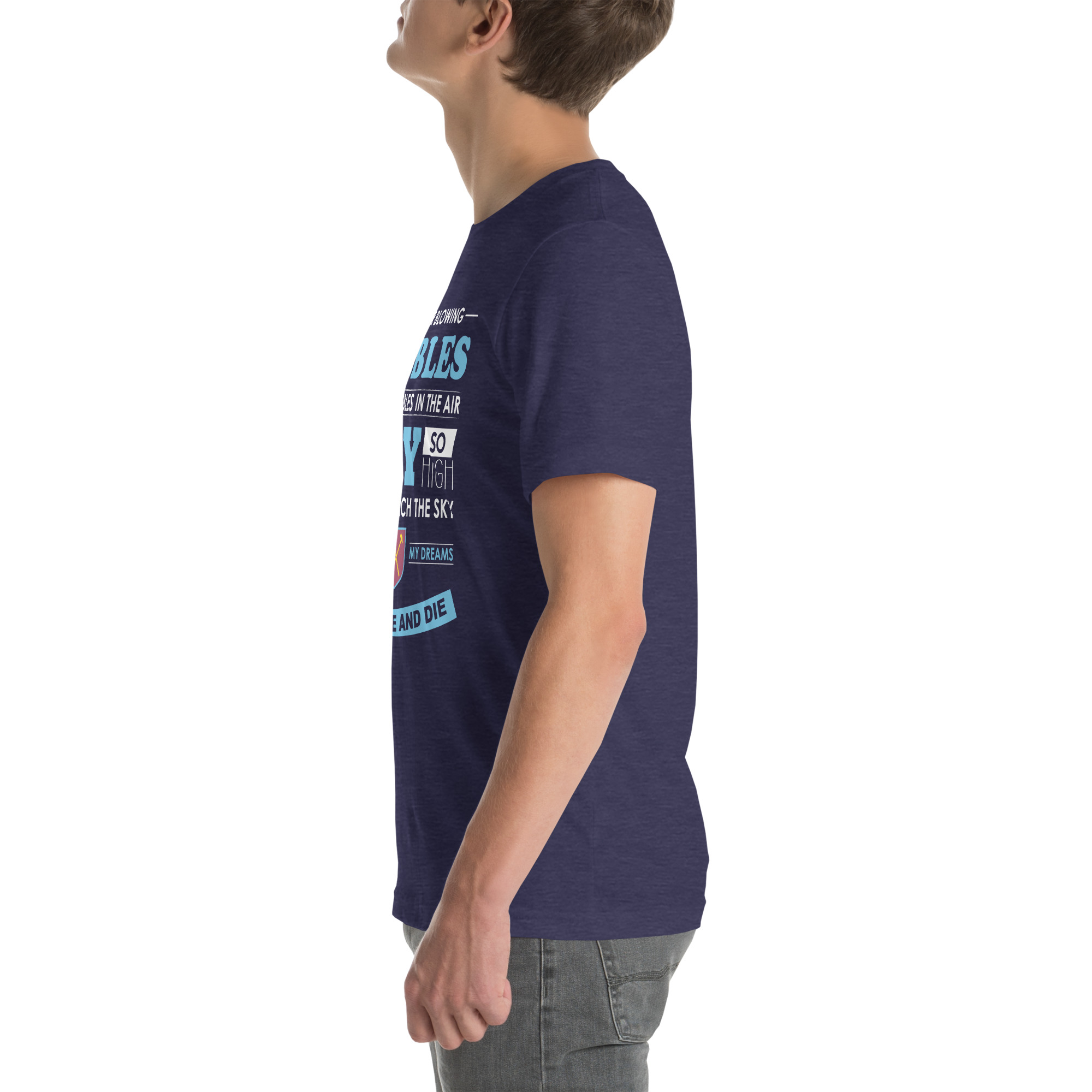 West Ham Forever Blowing Bubbles Unisex T-Shirt - Image 49