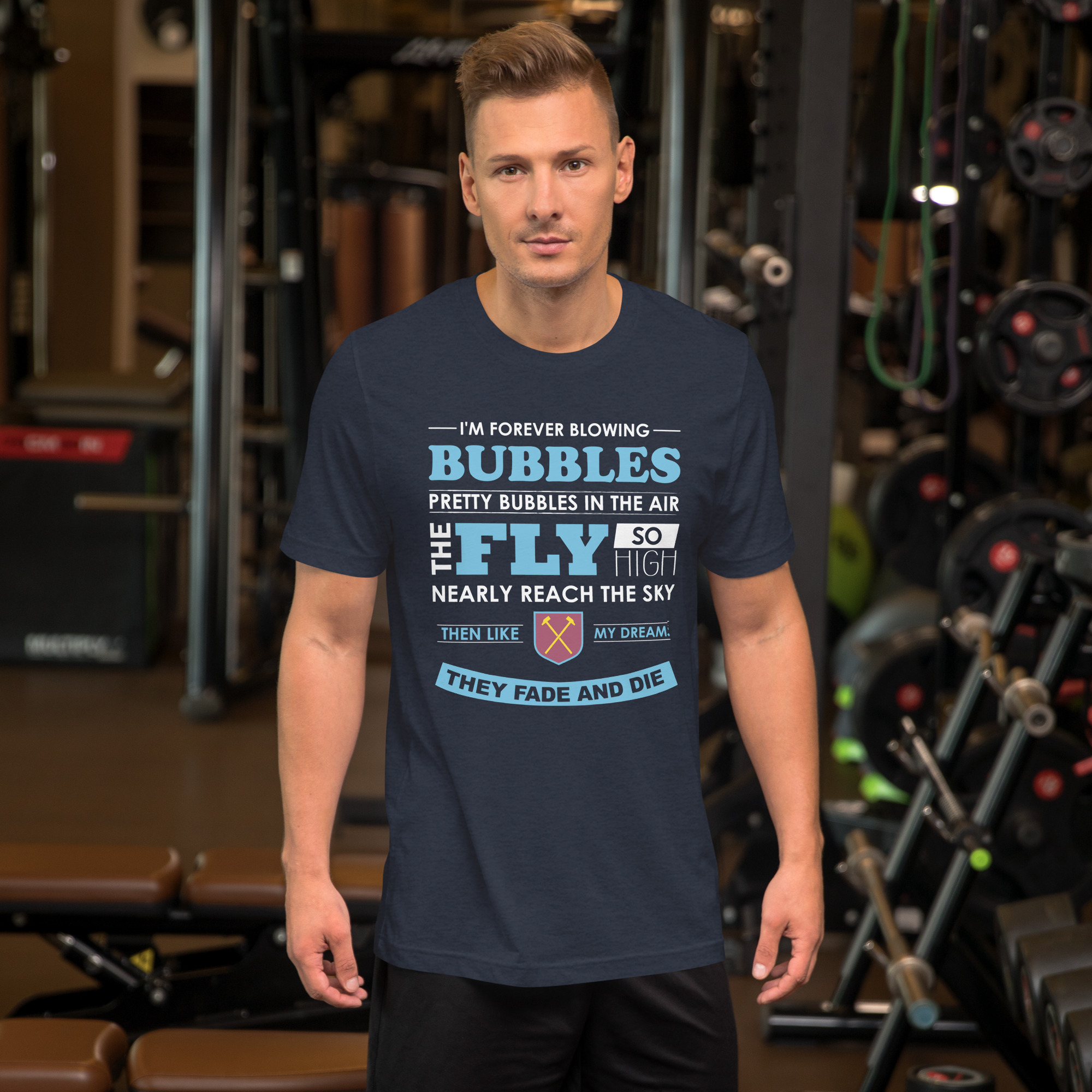 West Ham Forever Blowing Bubbles Unisex T-Shirt - Image 8