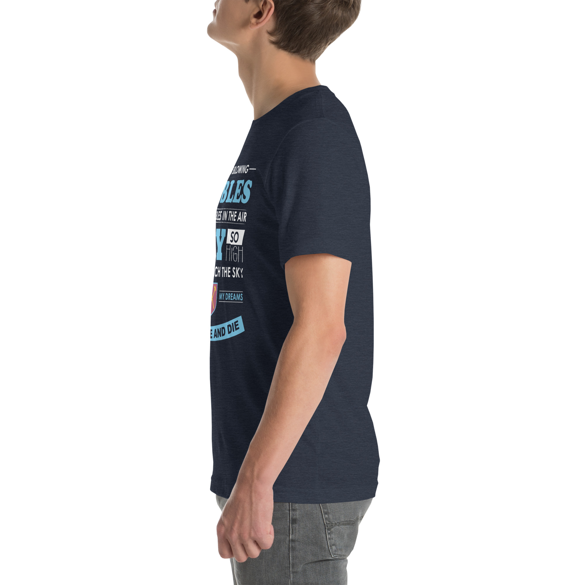 West Ham Forever Blowing Bubbles Unisex T-Shirt - Image 55