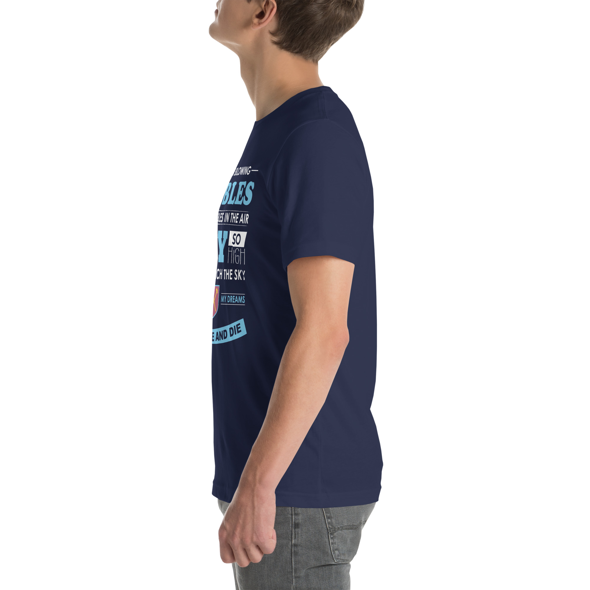 West Ham Forever Blowing Bubbles Unisex T-Shirt - Image 43
