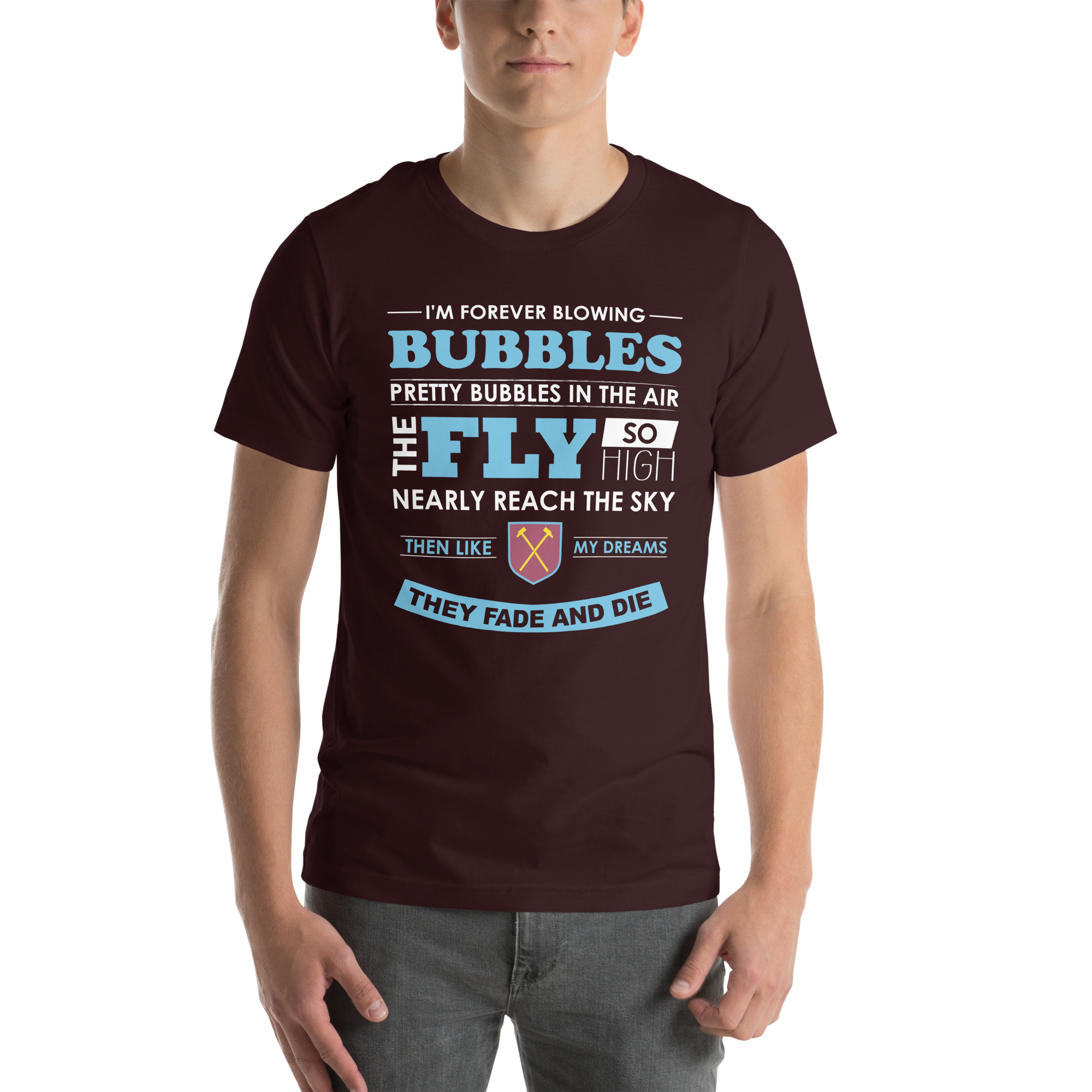 West Ham Forever Blowing Bubbles Unisex T-Shirt - Image 29