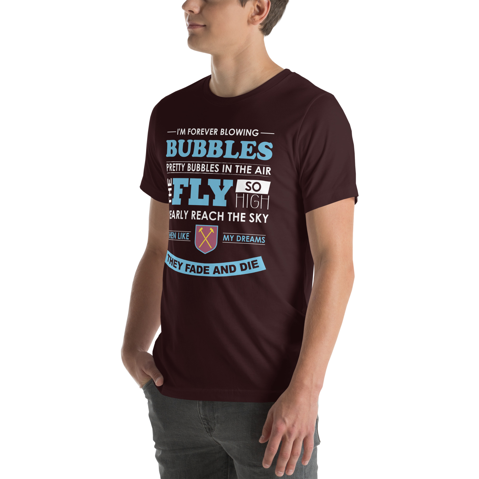 West Ham Forever Blowing Bubbles Unisex T-Shirt - Image 32