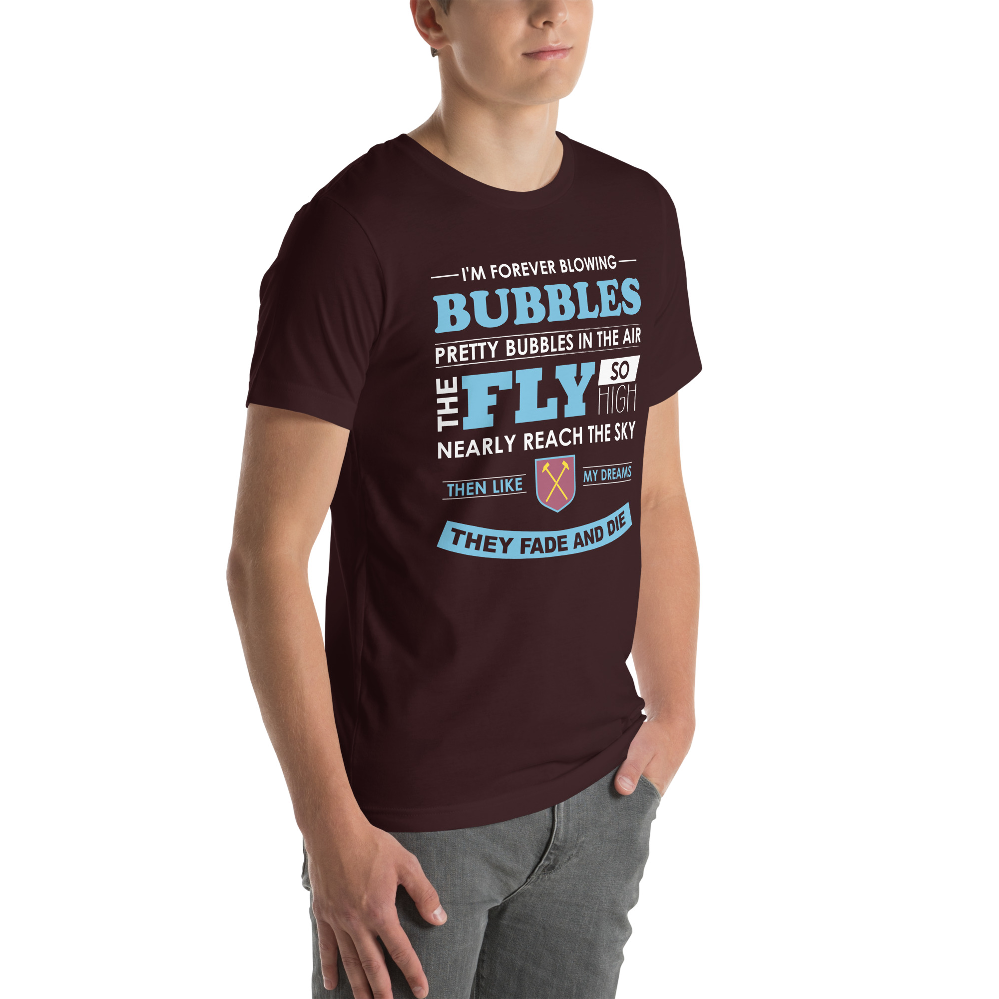 West Ham Forever Blowing Bubbles Unisex T-Shirt - Image 34
