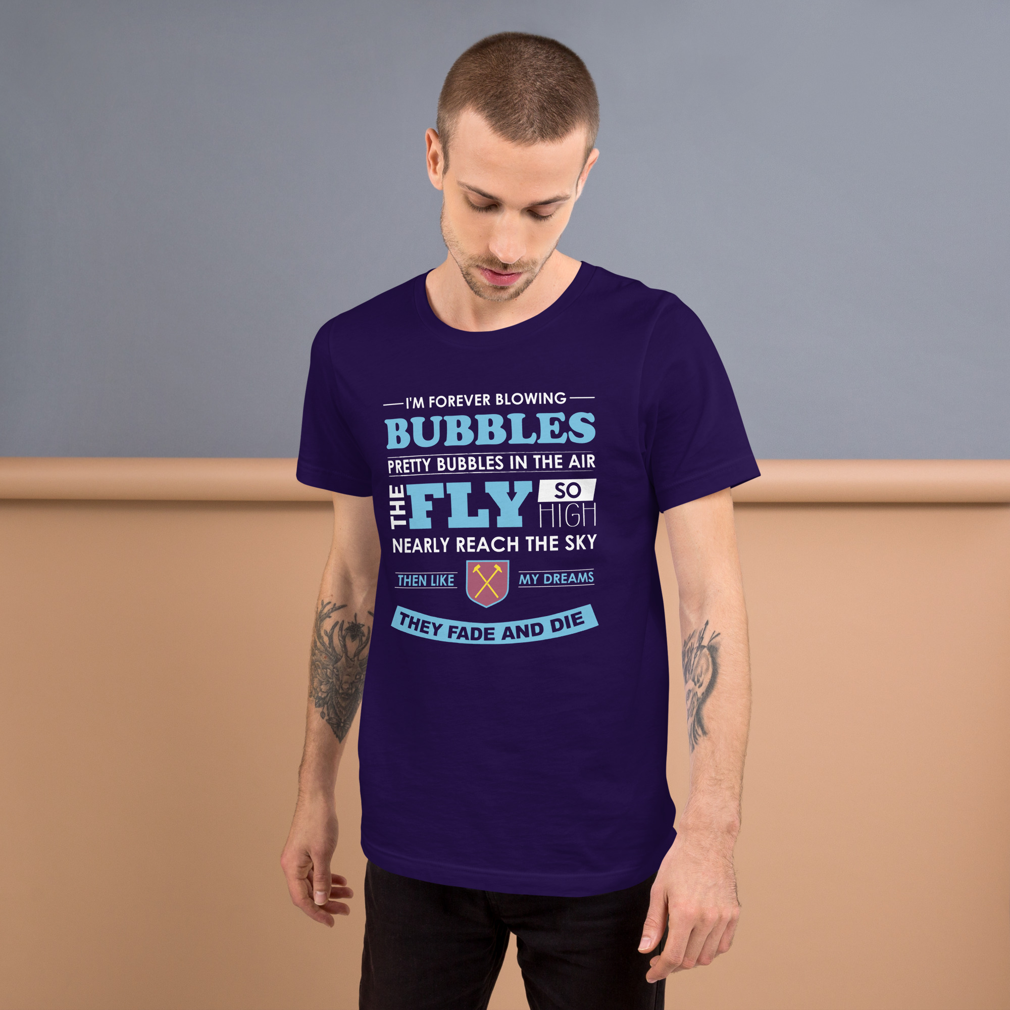 West Ham Forever Blowing Bubbles Unisex T-Shirt - Image 11