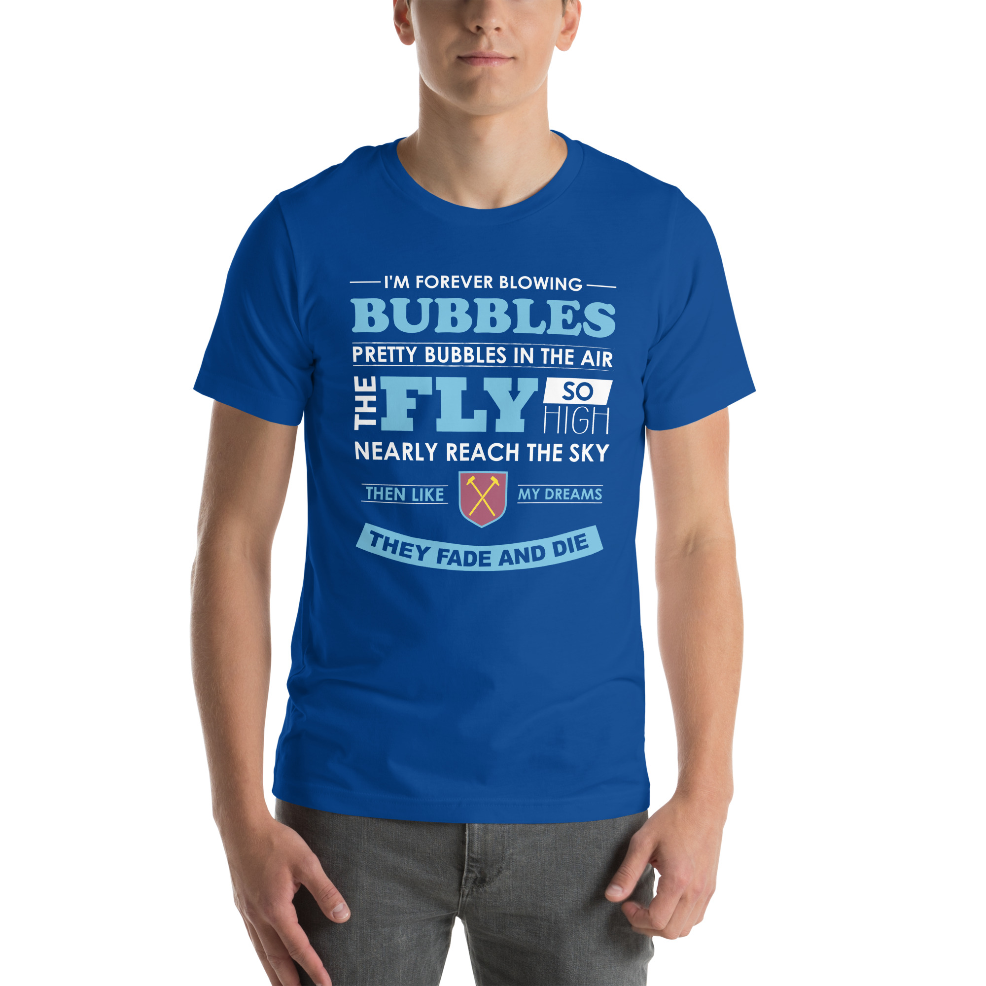 West Ham Forever Blowing Bubbles Unisex T-Shirt - Image 59