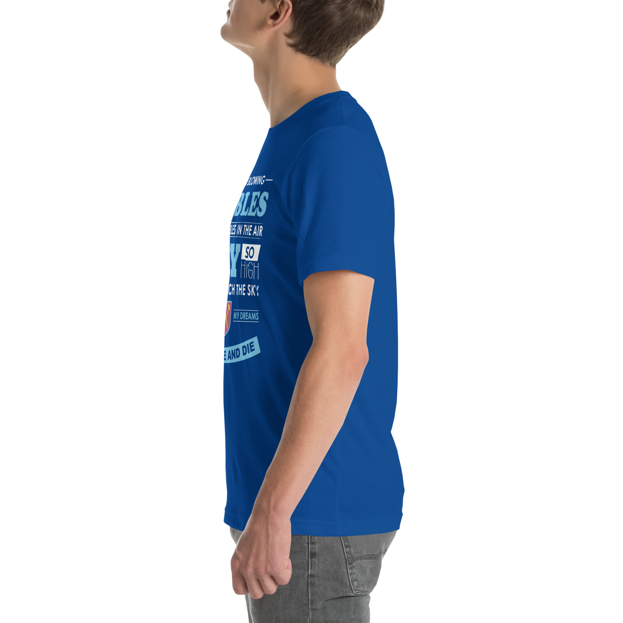 West Ham Forever Blowing Bubbles Unisex T-Shirt - Image 61