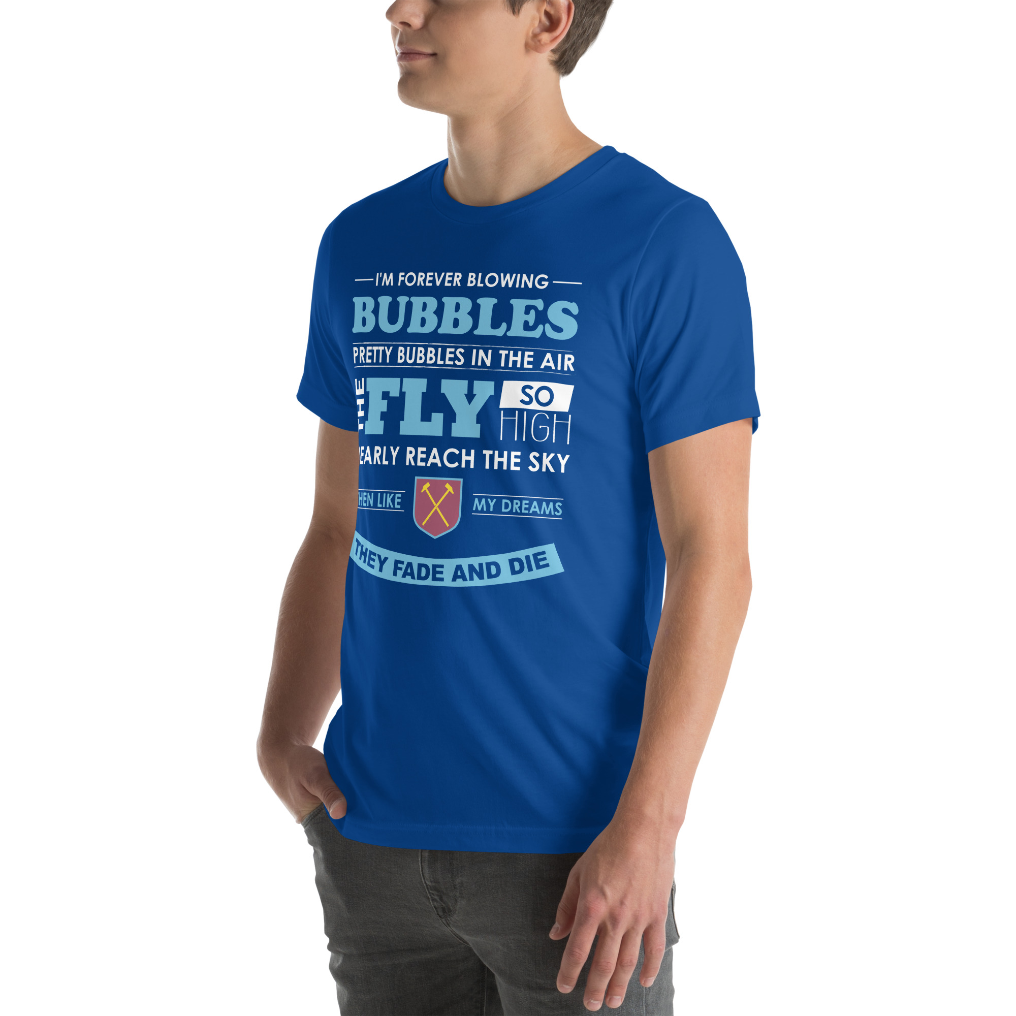 West Ham Forever Blowing Bubbles Unisex T-Shirt - Image 62