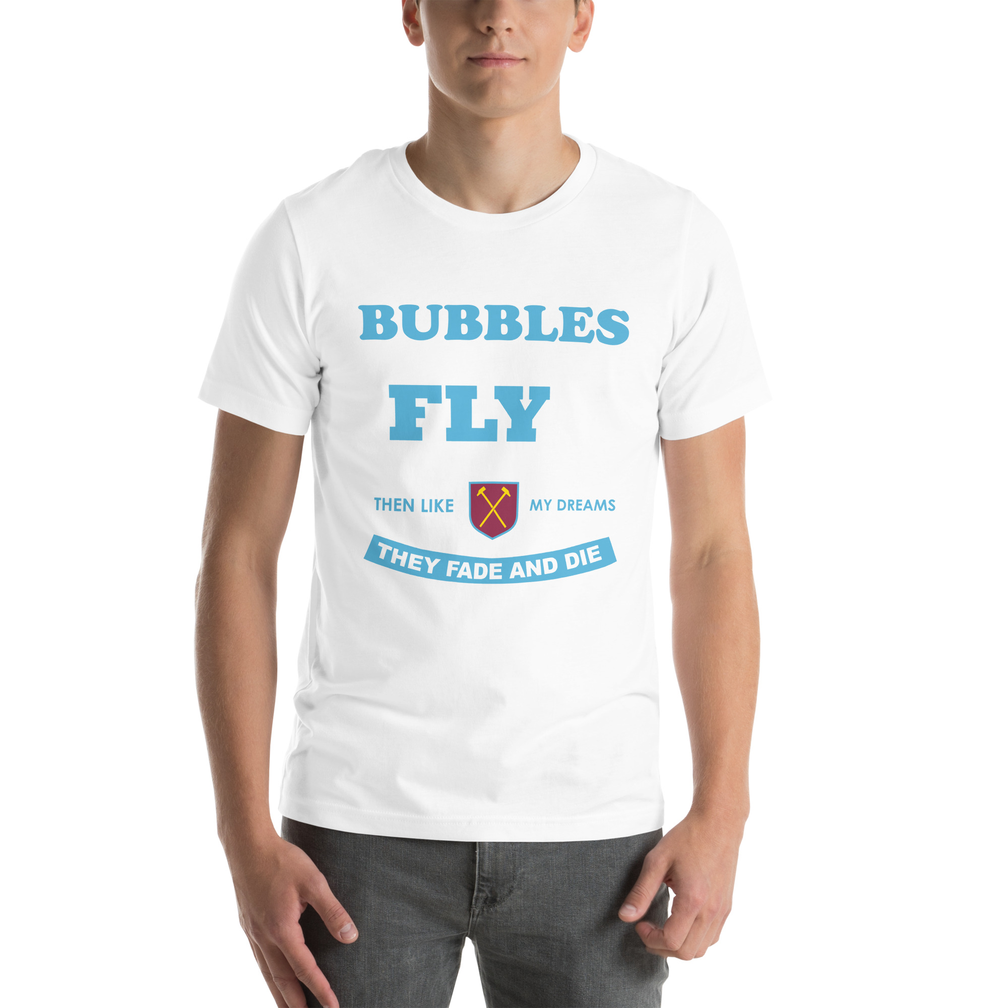 West Ham Forever Blowing Bubbles Unisex T-Shirt - Image 65