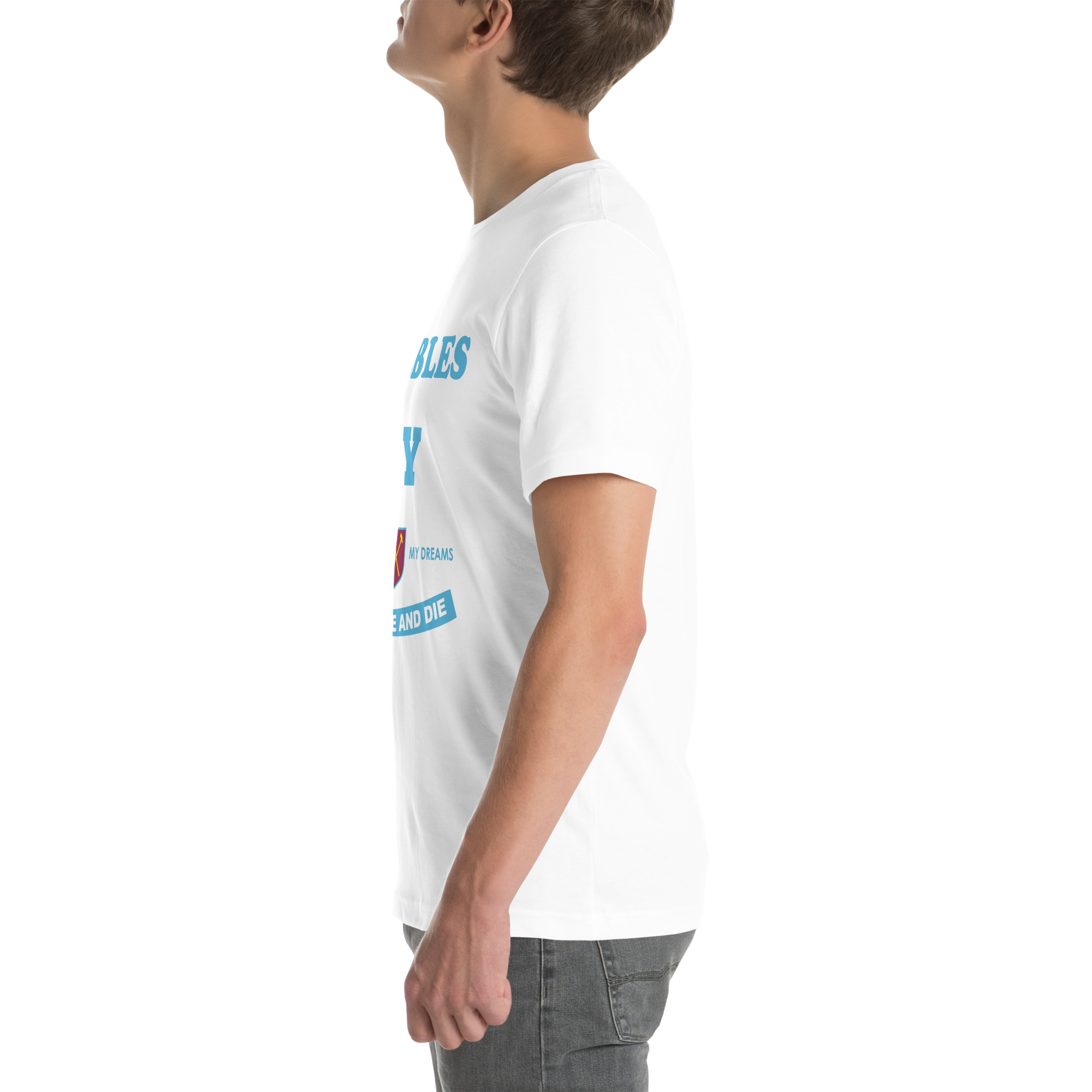West Ham Forever Blowing Bubbles Unisex T-Shirt - Image 67