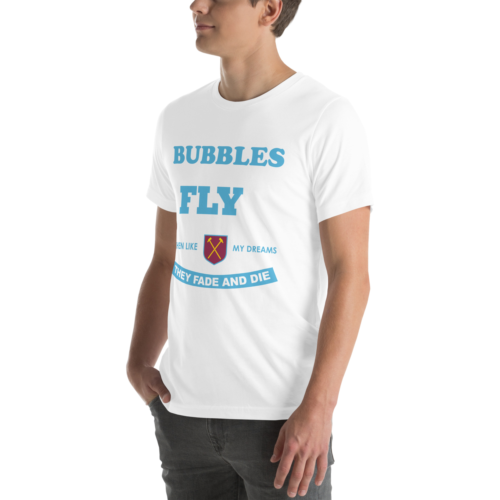 West Ham Forever Blowing Bubbles Unisex T-Shirt - Image 68