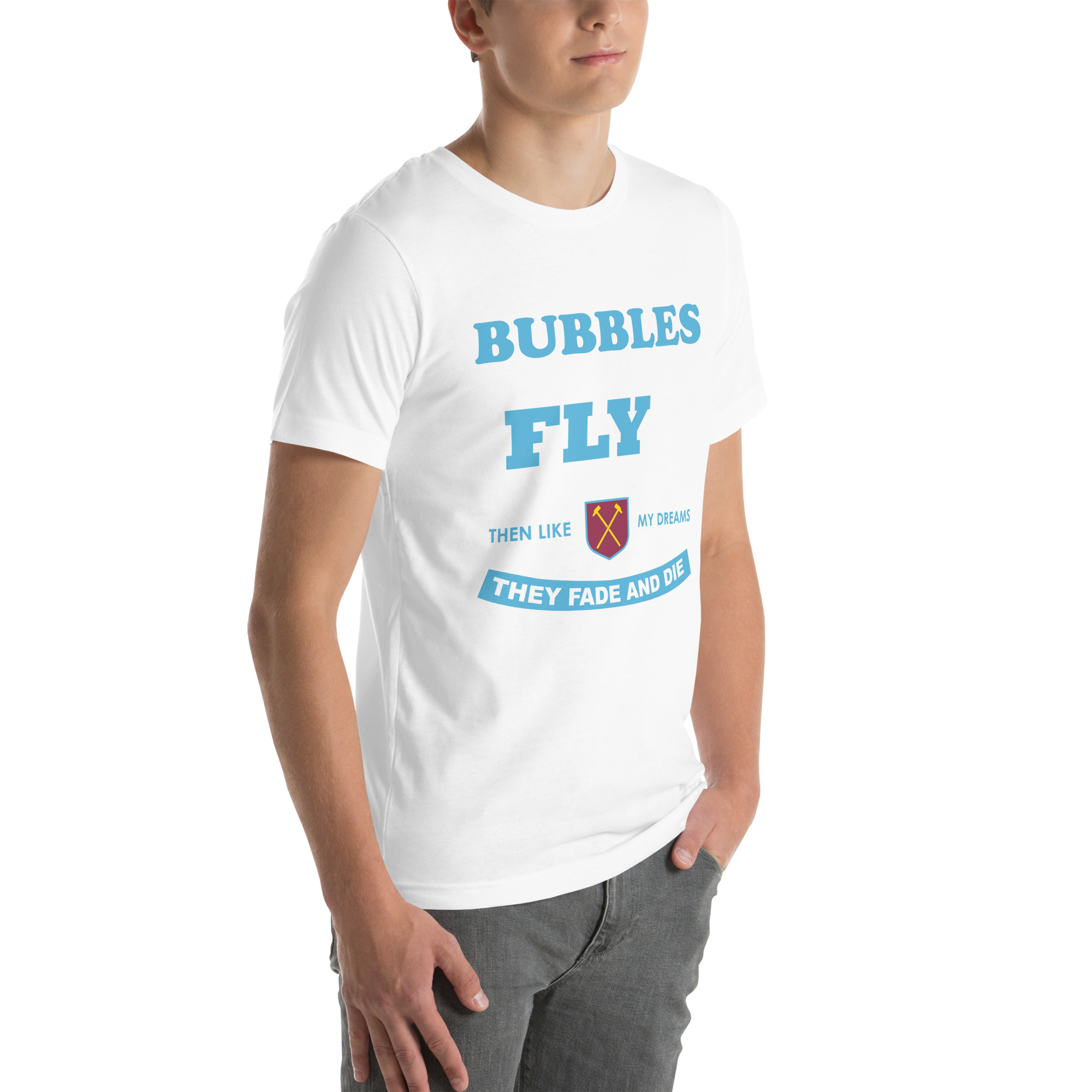 West Ham Forever Blowing Bubbles Unisex T-Shirt - Image 70