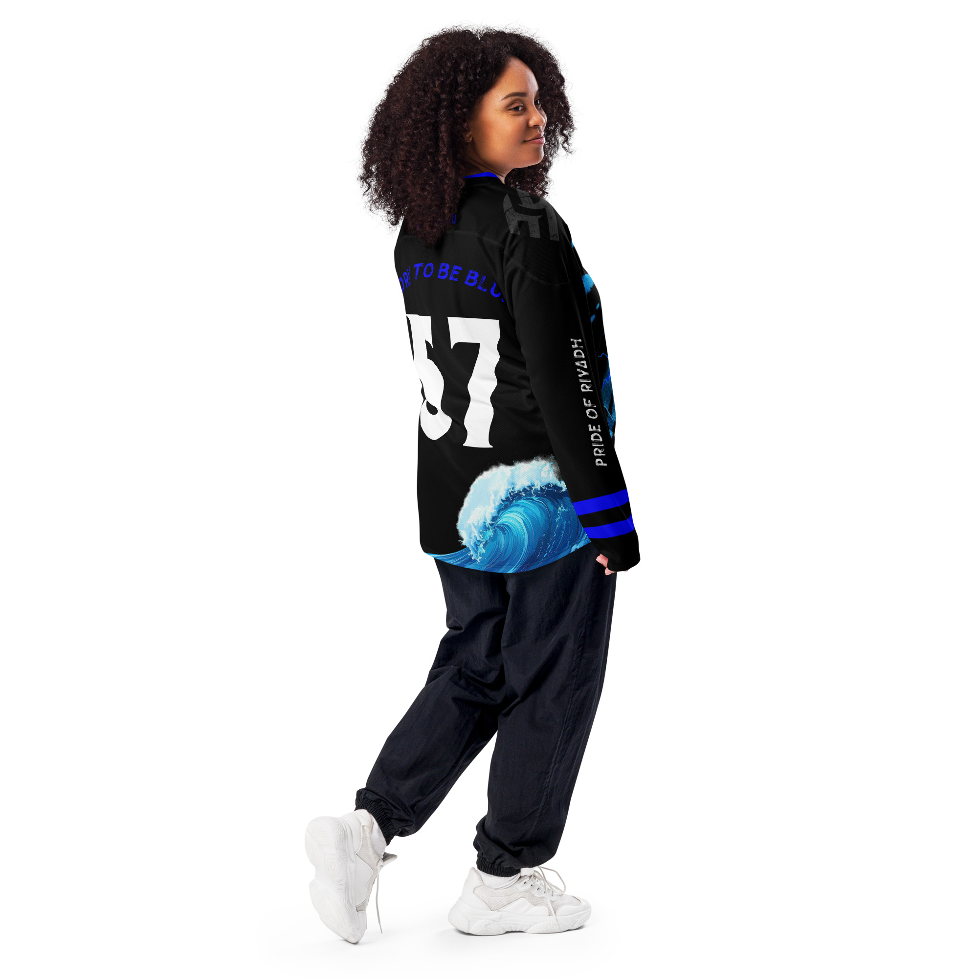 Blue Power Al Hilal Fans Jersey – Blue Football Fan Streetwear, Saudi Football Supporter Shirt - Image 9