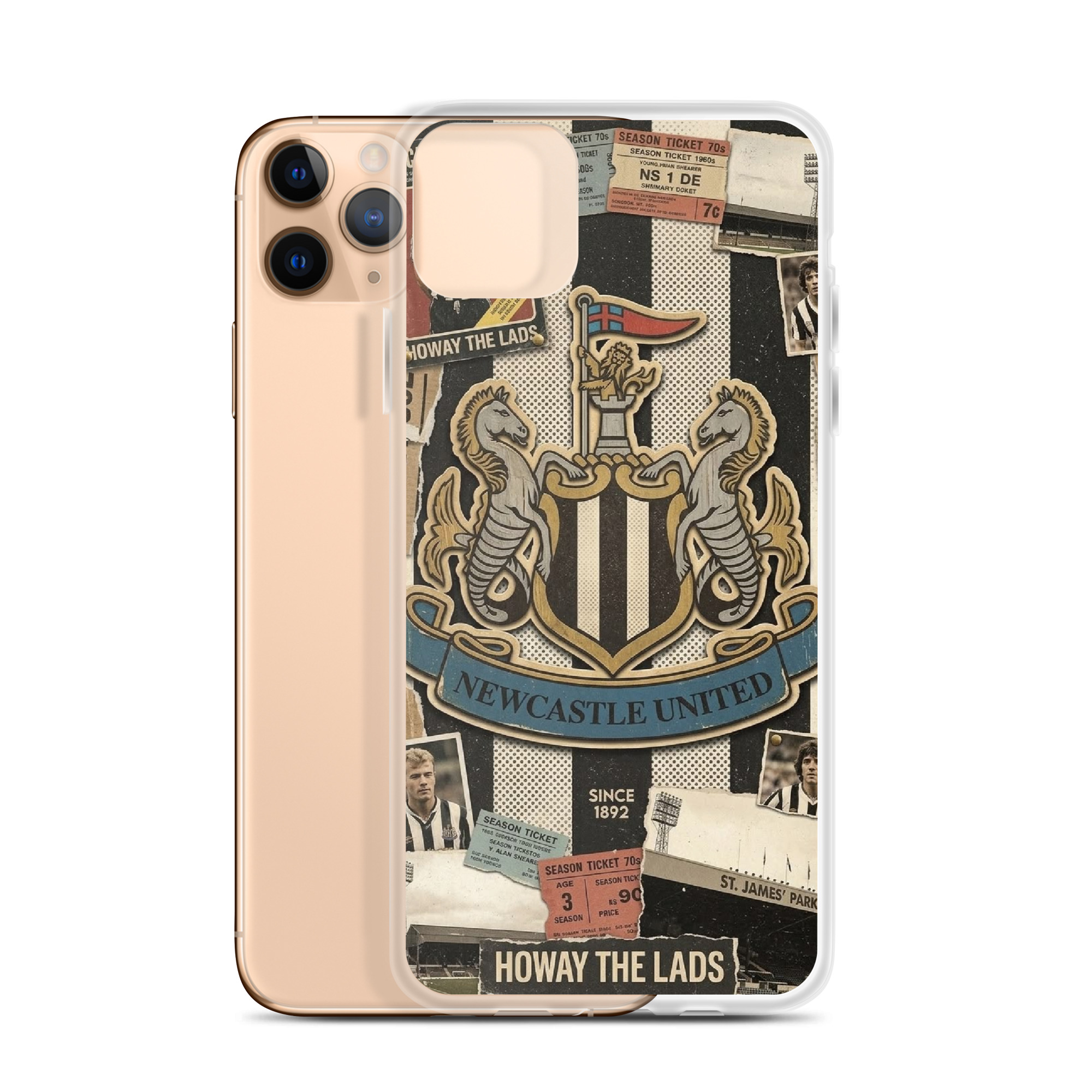 Newcastle Howay The Lads iPhone® Case – Magpies Football Fan Gift - Image 3
