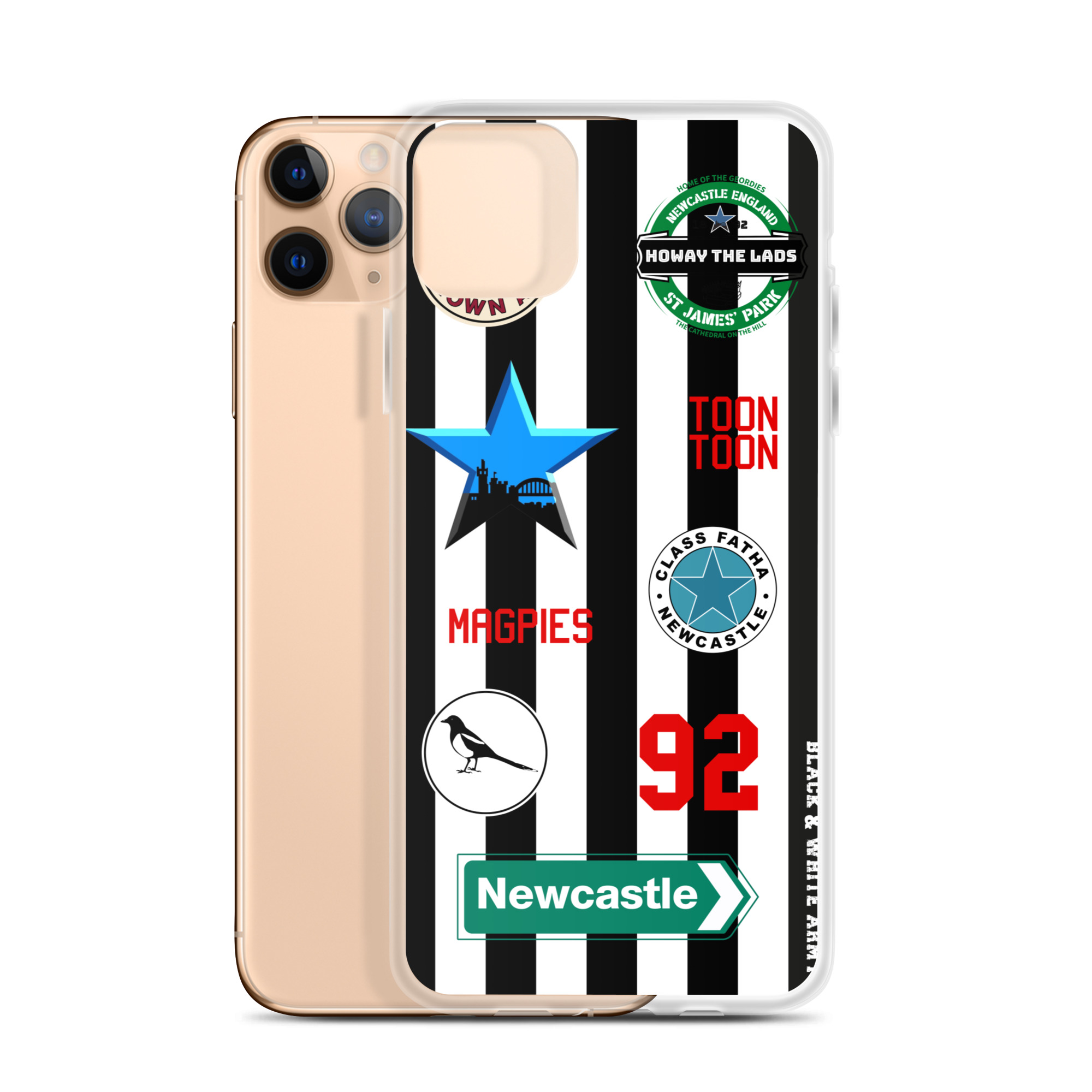 Howay The Lads iPhone® Case – Newcastle Magpies Football Fan Gift - Image 3