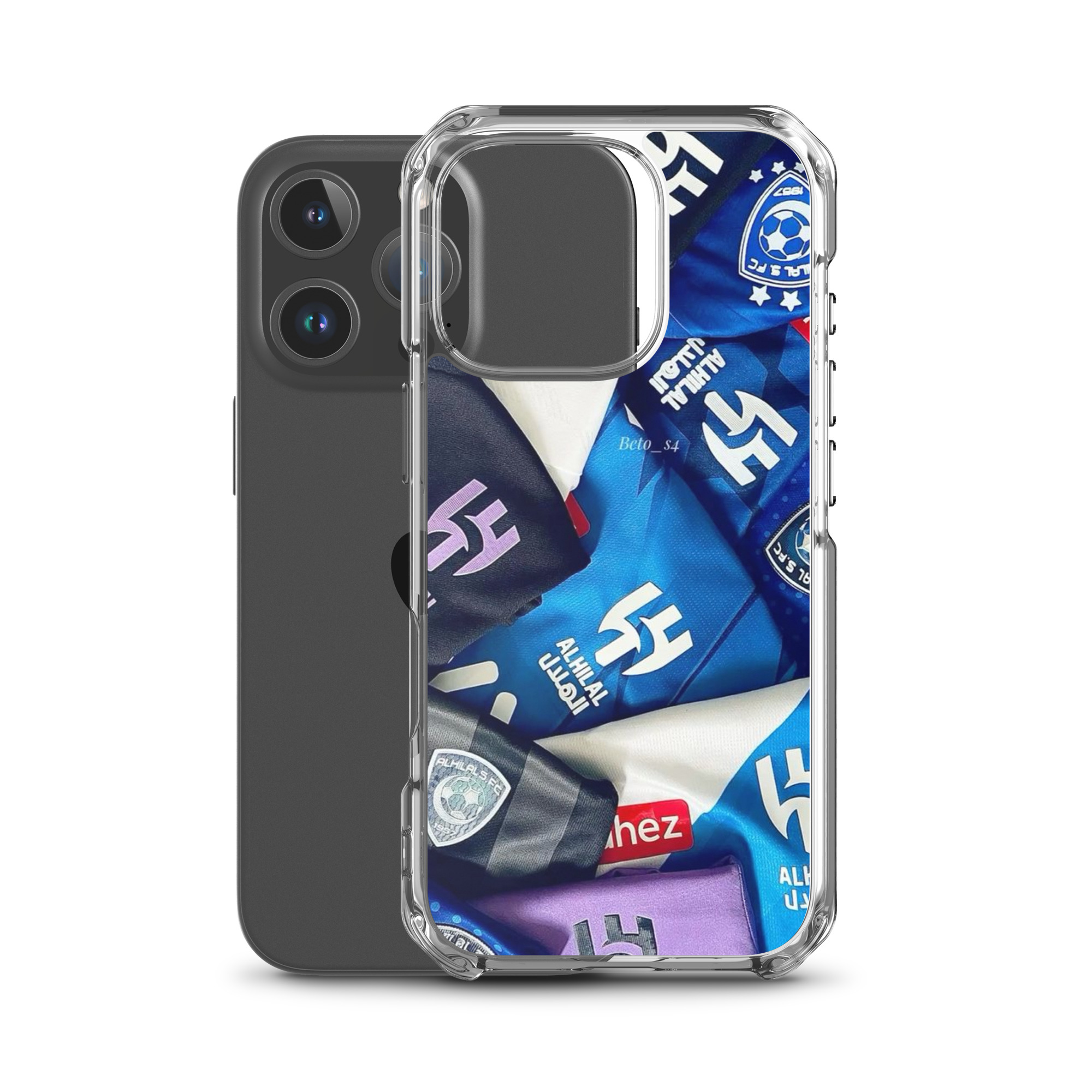 Al Hilal Saudi Club Blue Power Clear Case for iPhone® - Image 38