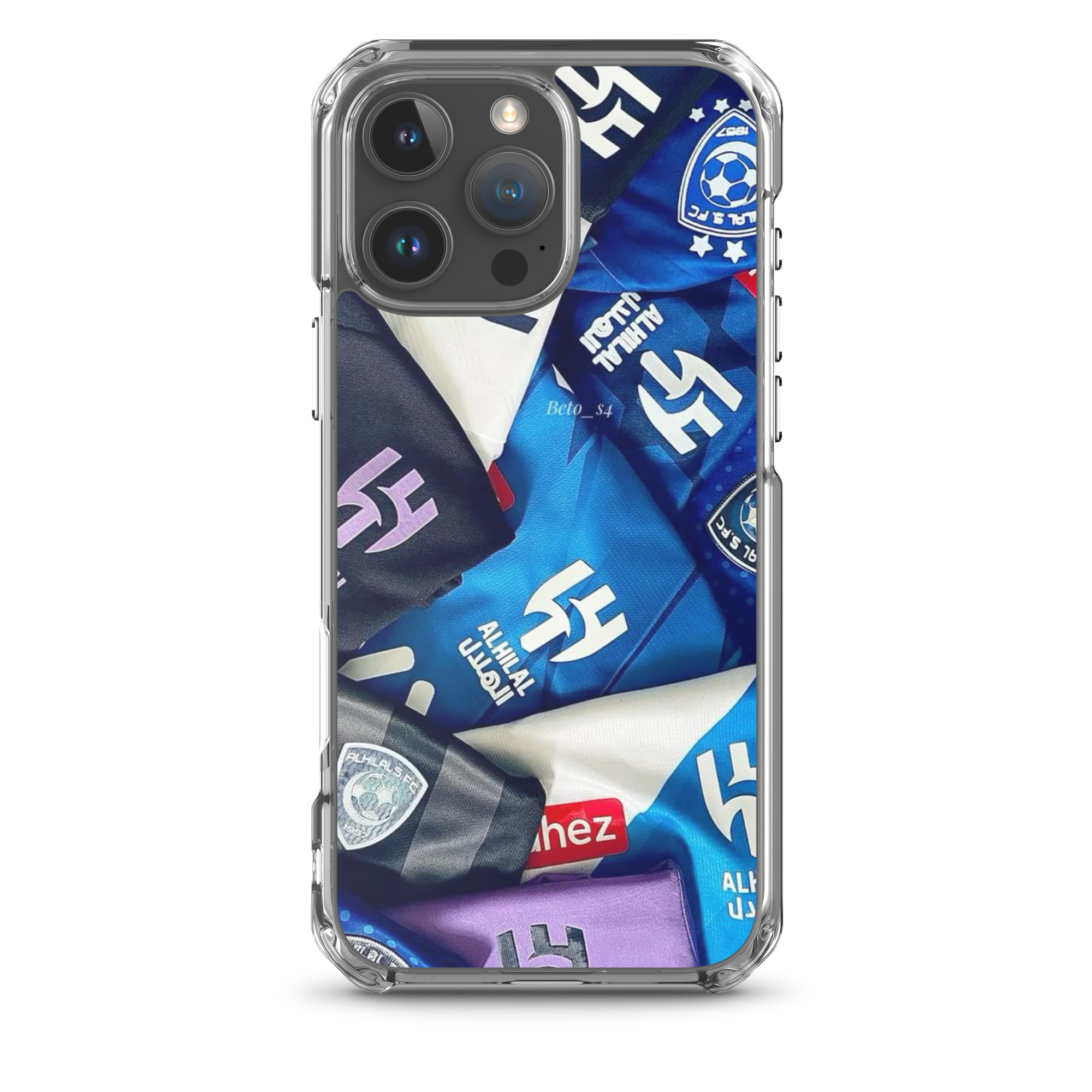 Al Hilal Saudi Club Blue Power Clear Case for iPhone® - Image 35