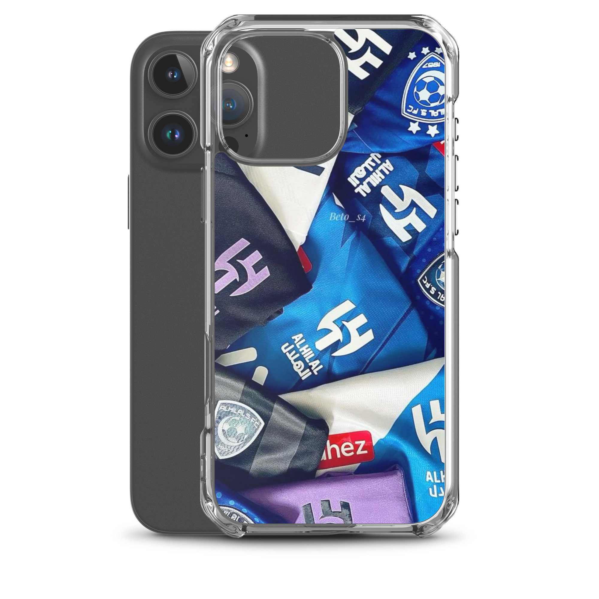 Al Hilal Saudi Club Blue Power Clear Case for iPhone® - Image 36