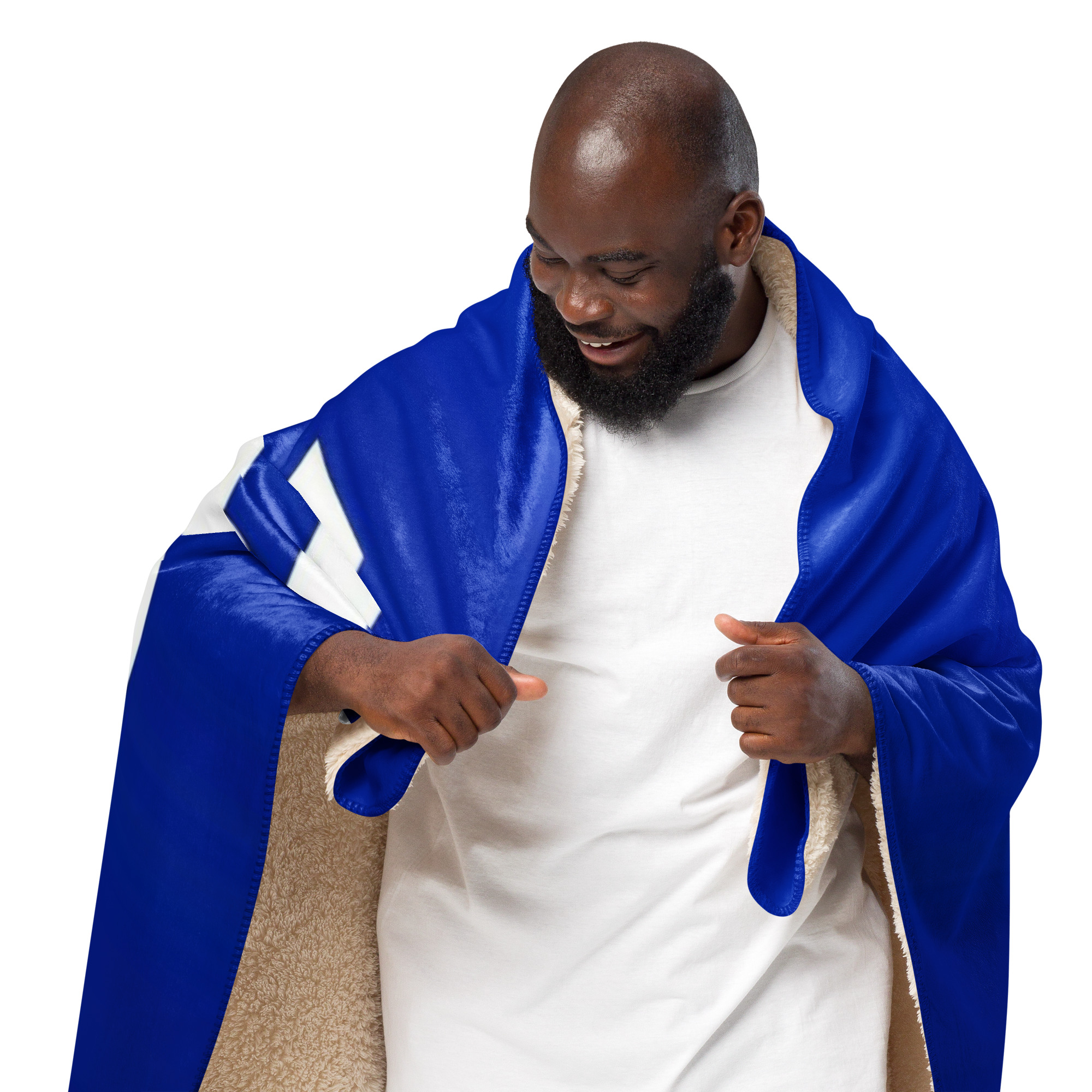Al Hilal Sherpa Blanket – Blue Power Gift for Fans - Image 2